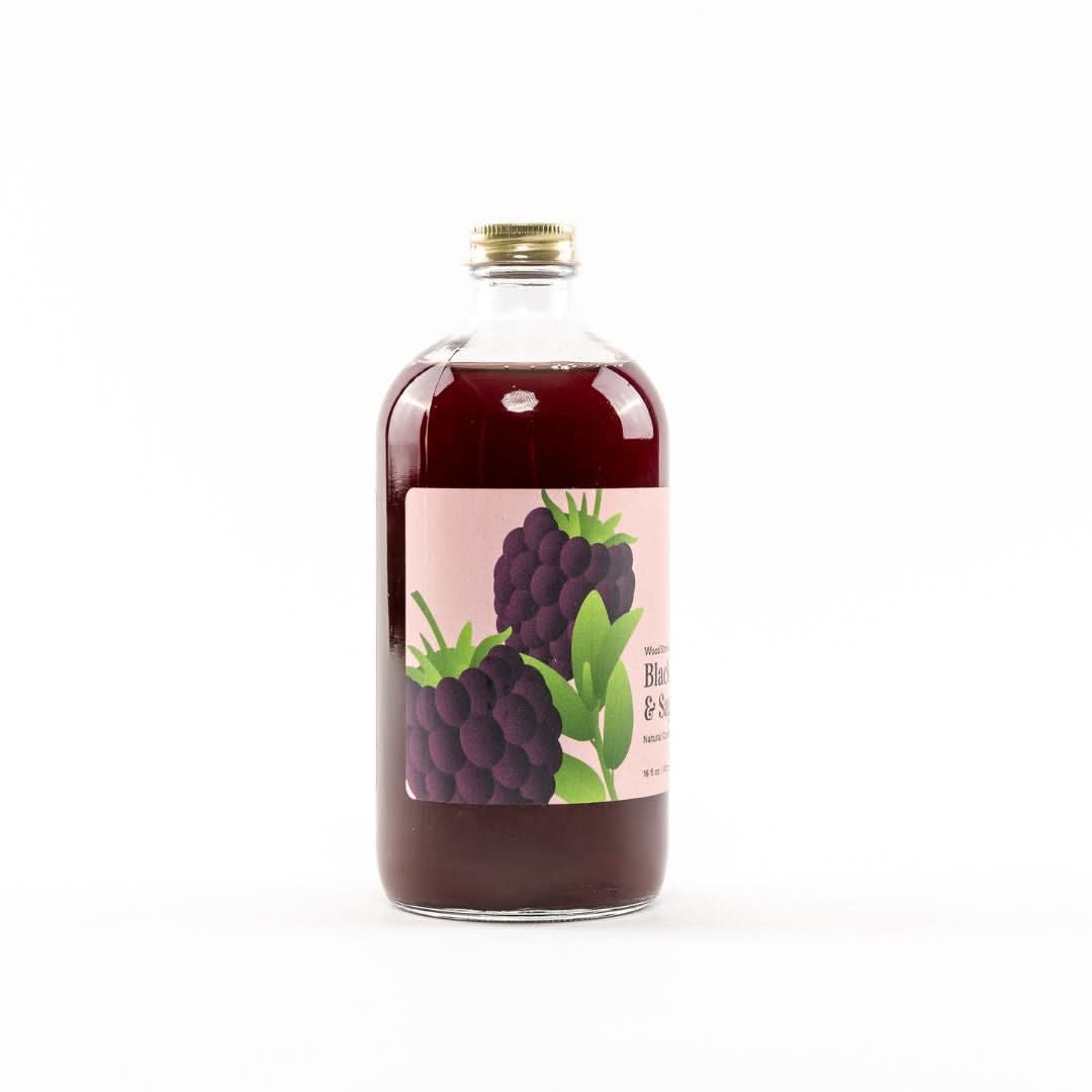 Wood Stove Kitchen Cocktail and Drink Mixers Blackberry & Sage Mixer, 16 fl oz