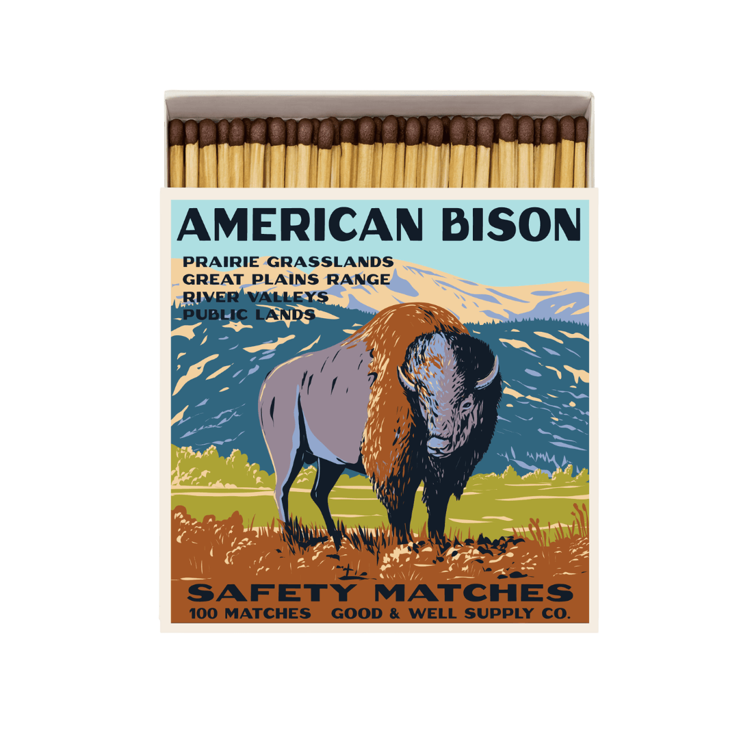 Good & Well Supply Co American Bison Cabin Matches