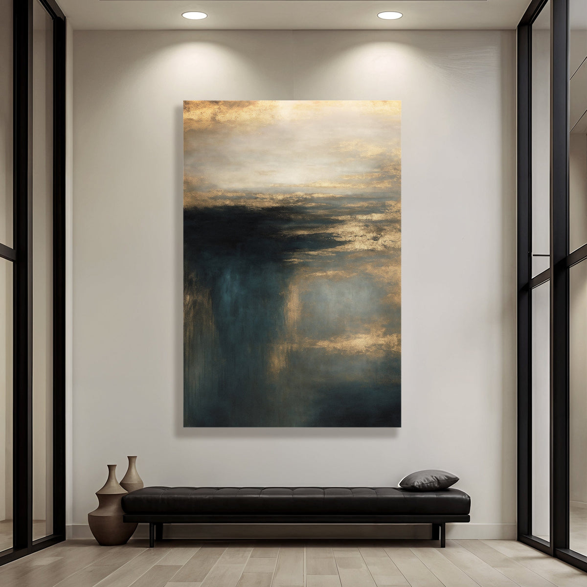 Tailored Canvases Canvas 18x12 inch Medium Premium Gallery Wrapped Cloudscape Glimmer Wall Art