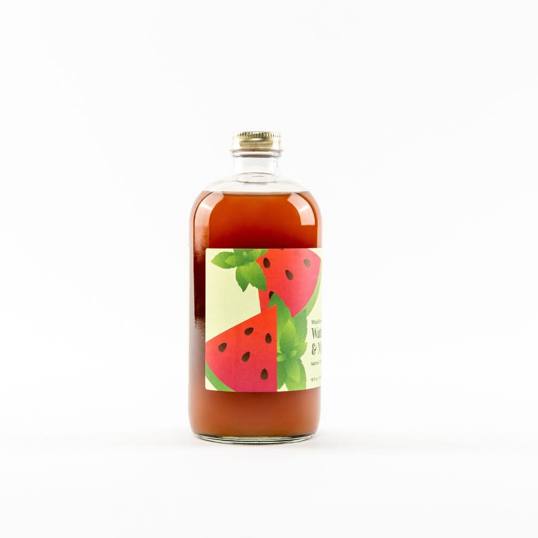 Wood Stove Kitchen Cocktail and Drink Mixers Watermelon & Mint Syrup 16 fl oz