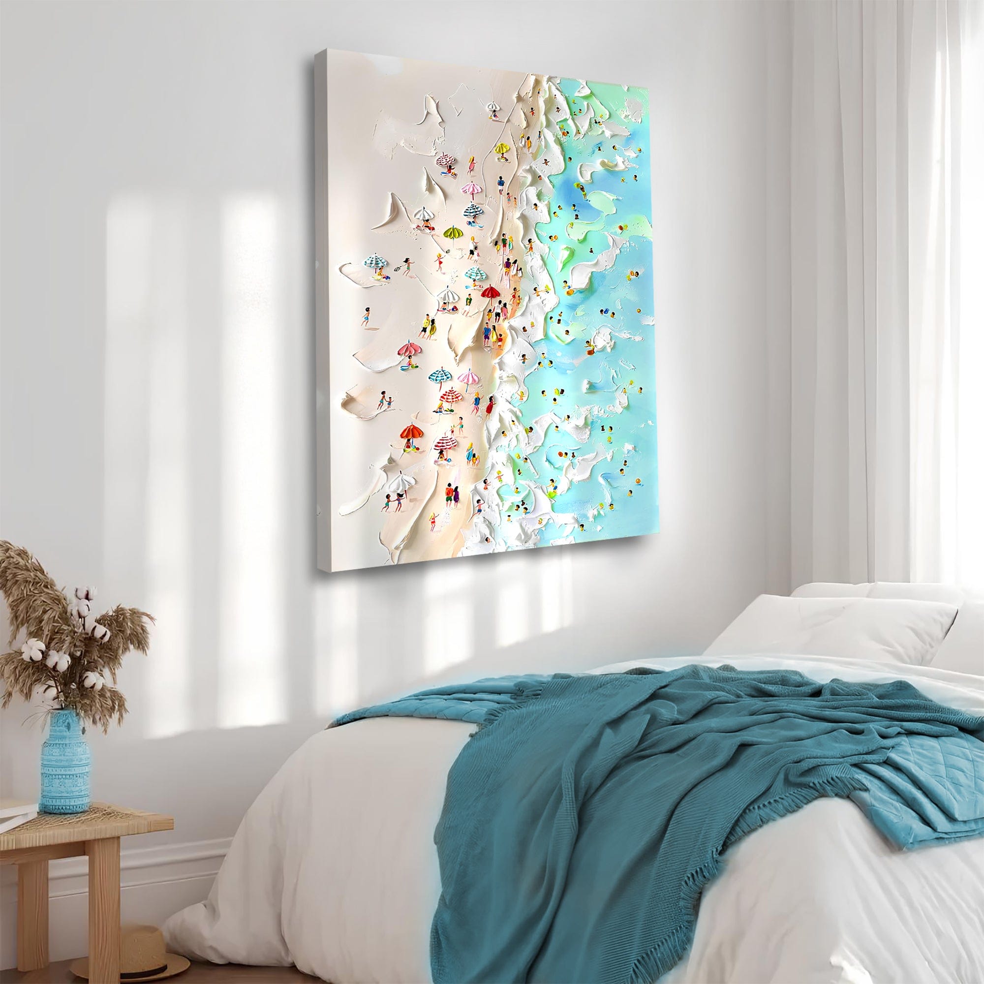 Tailored Canvases Canvas Beachfront Painting Coastal Wall Art