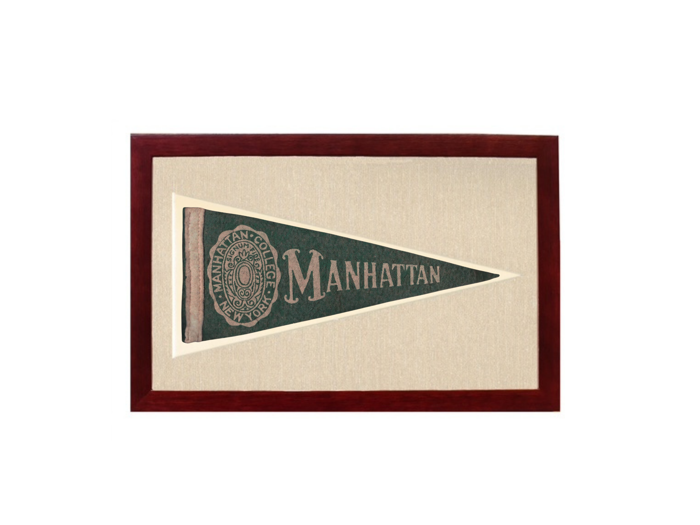 Vintage Manhattan College Pennant