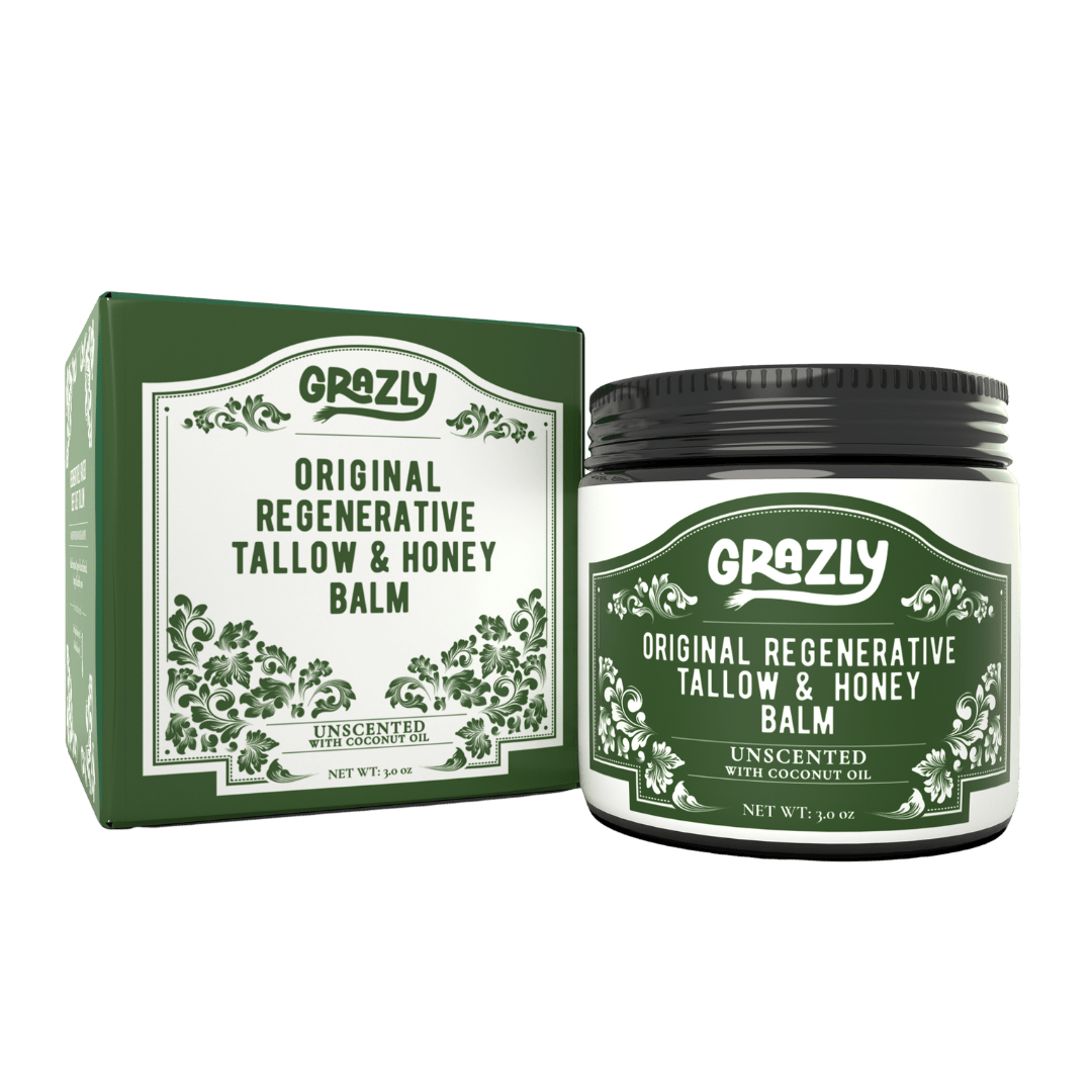 Grazly With Coconut Oil / 1 Jar Original Tallow & Manuka Honey Balm