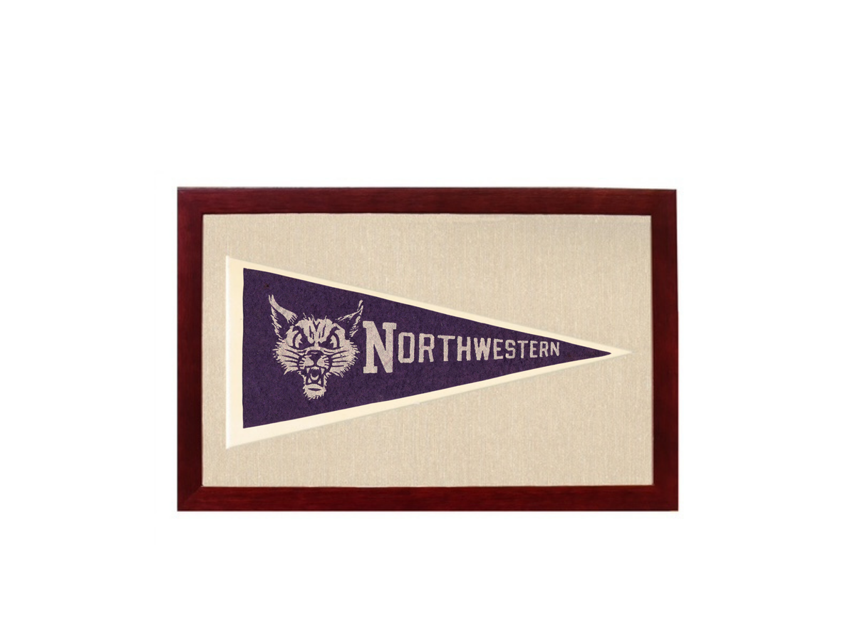 Vintage Northwestern Pennant