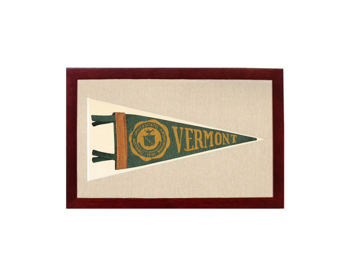 Vintage University of Vermont Pennant