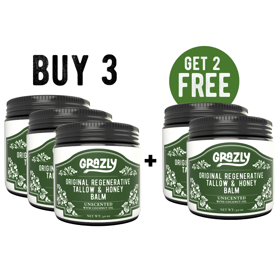 Grazly With Coconut Oil / Buy 3 Get 2 Free Original Tallow & Manuka Honey Balm