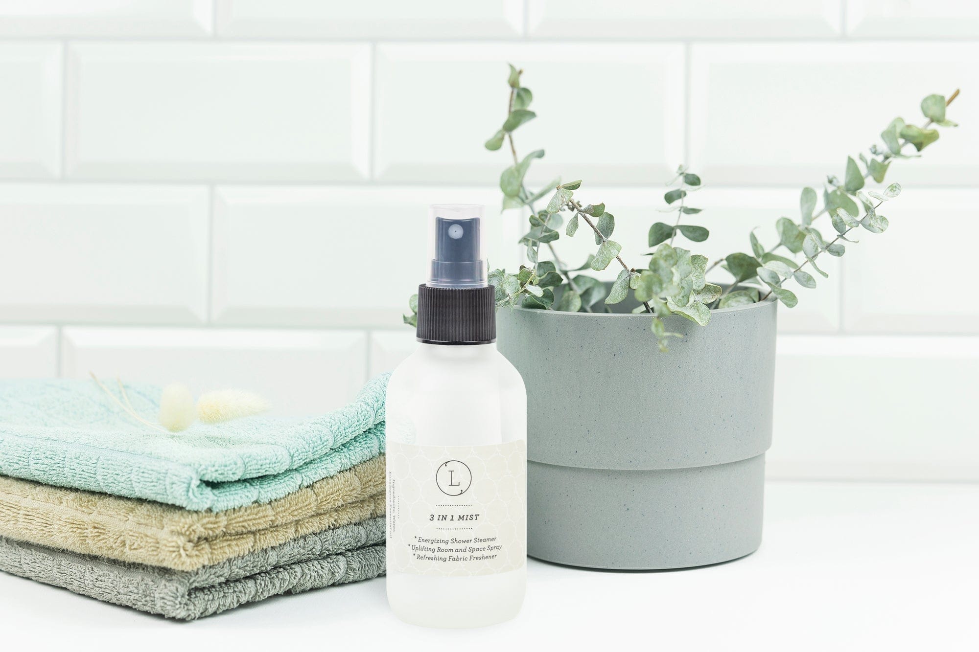 Lizush CREAMS & OILS Eucalyptus Mist, Shower Mist, Room and Space Spray, 3 in 1 Home Essential Mist, Shower steamer spray