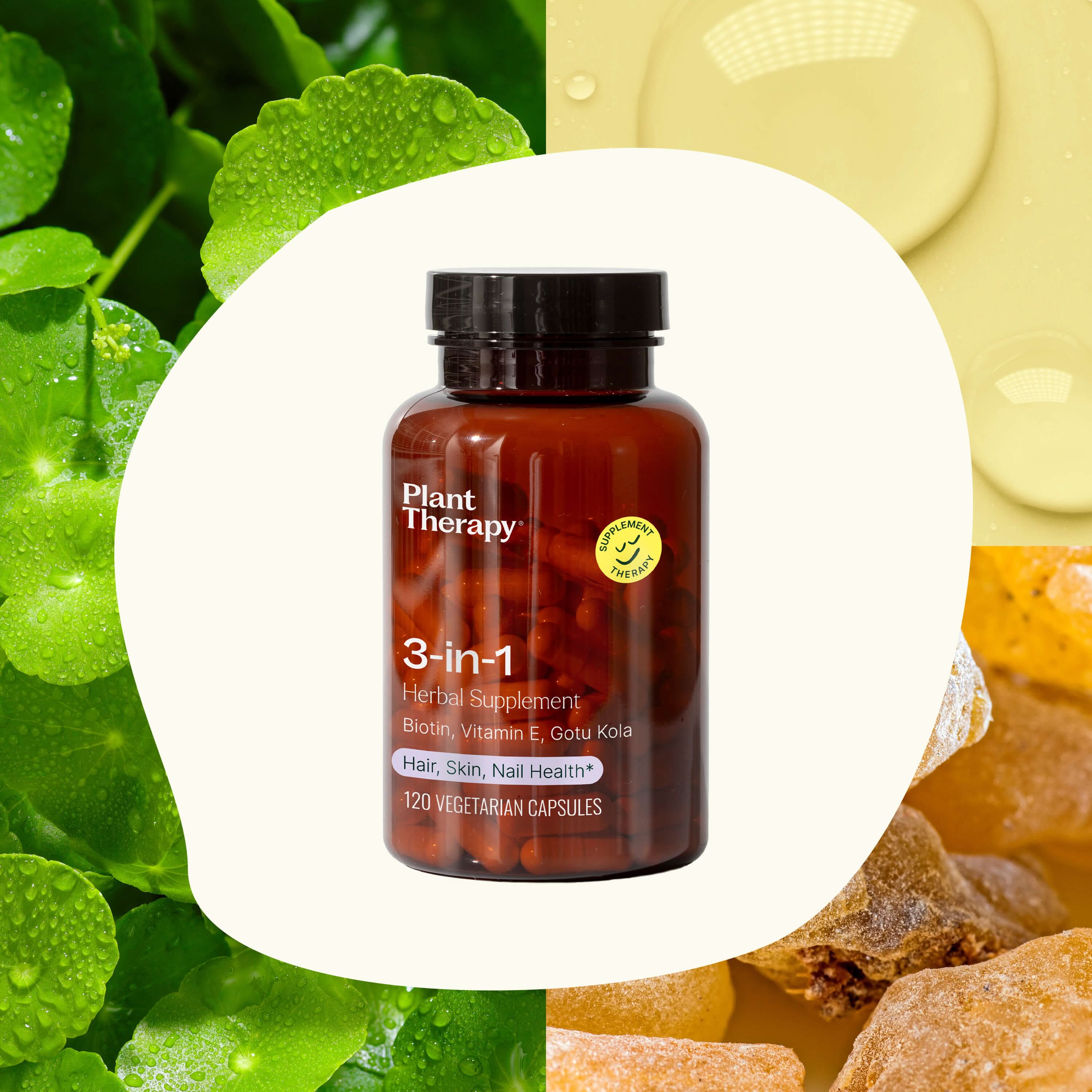 3-in-1 Hair, Skin & Nails Herbal Supplement - 120 Capsules - My American Goods