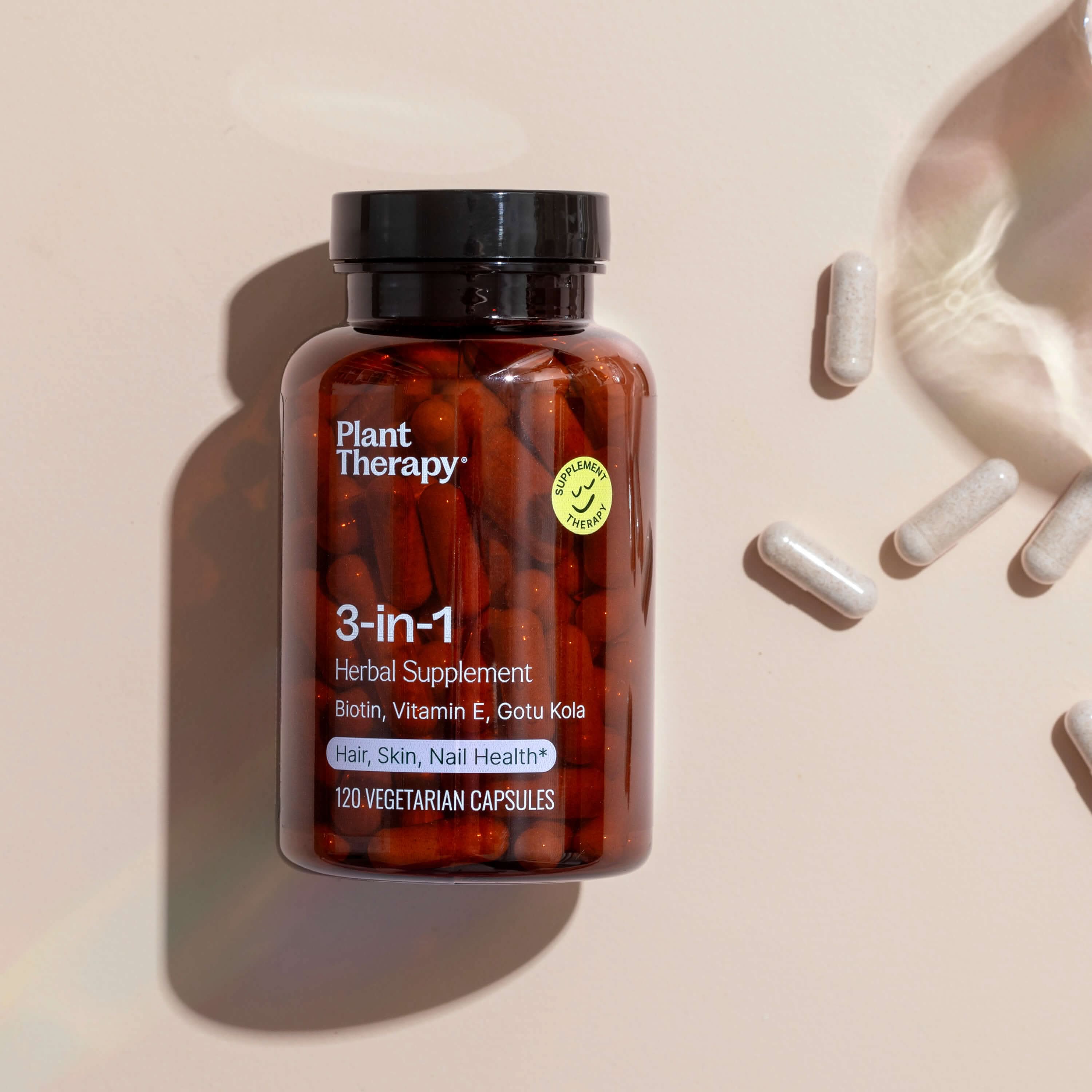 3-in-1 Hair, Skin & Nails Herbal Supplement - 120 Capsules - My American Goods