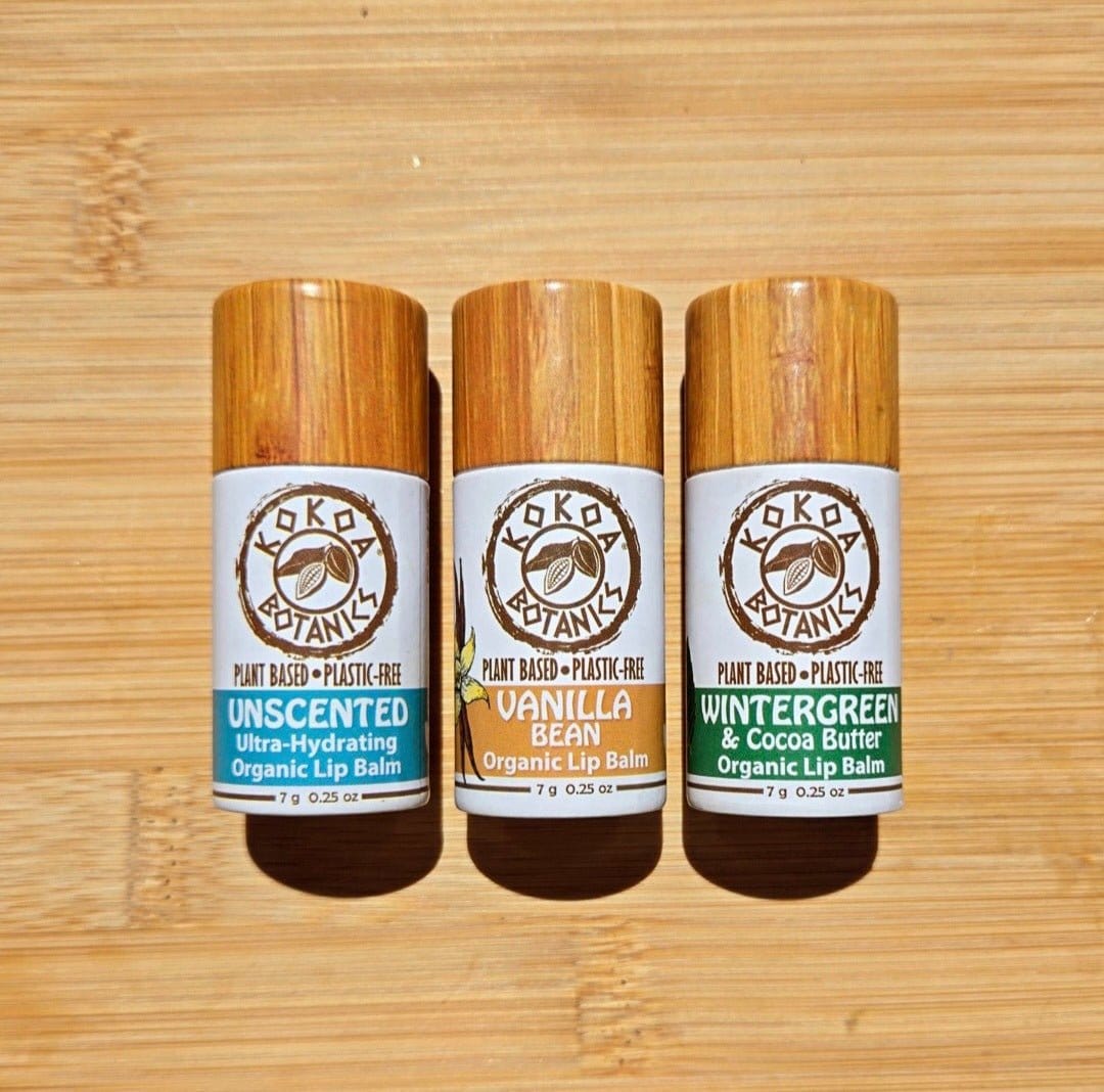 KOKOA BOTANICS Original Classics - Organic Lip Balm 3 Pack