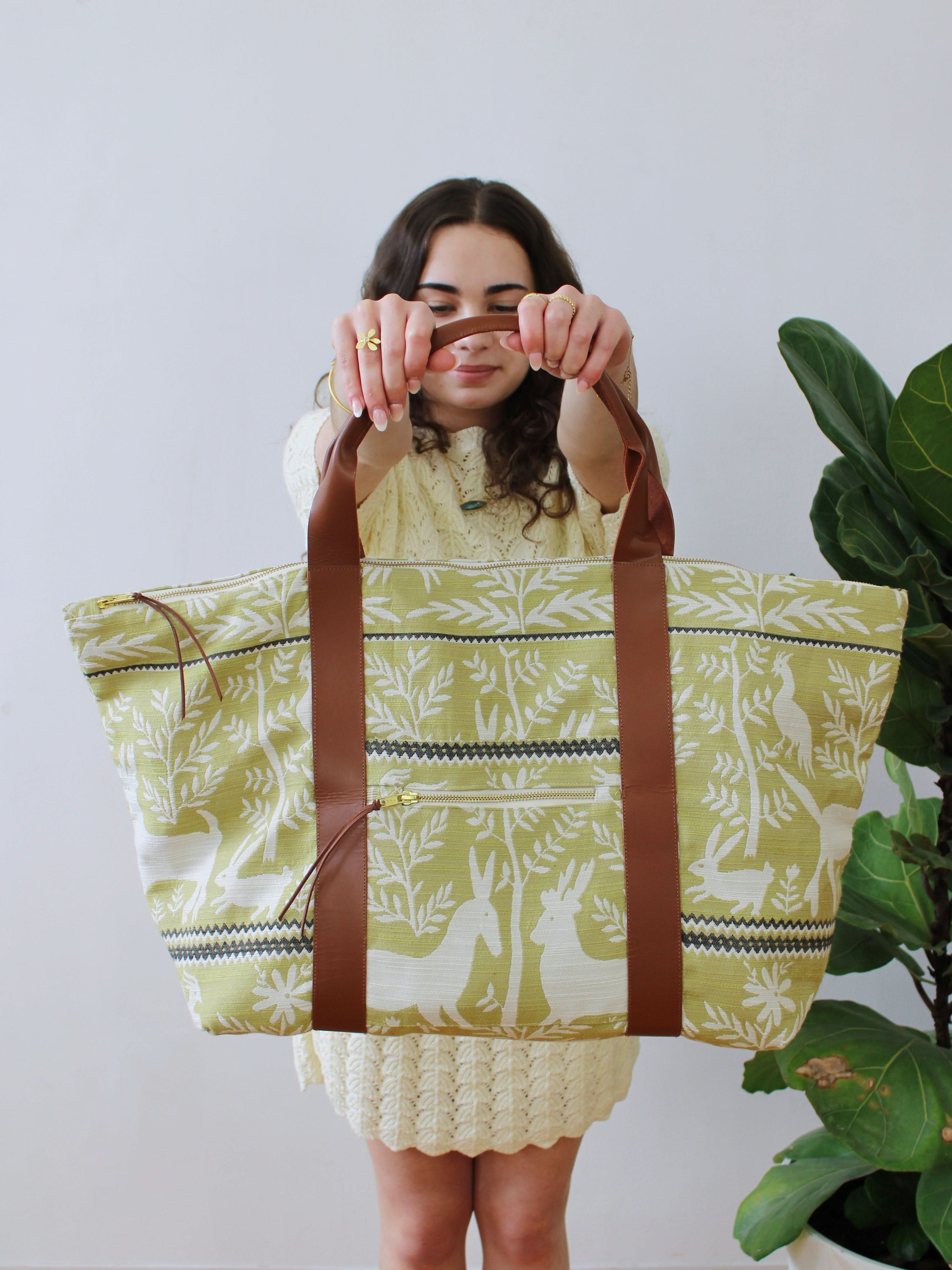 Ash & Rose travel tote Folk Life Carry On Travel Bag