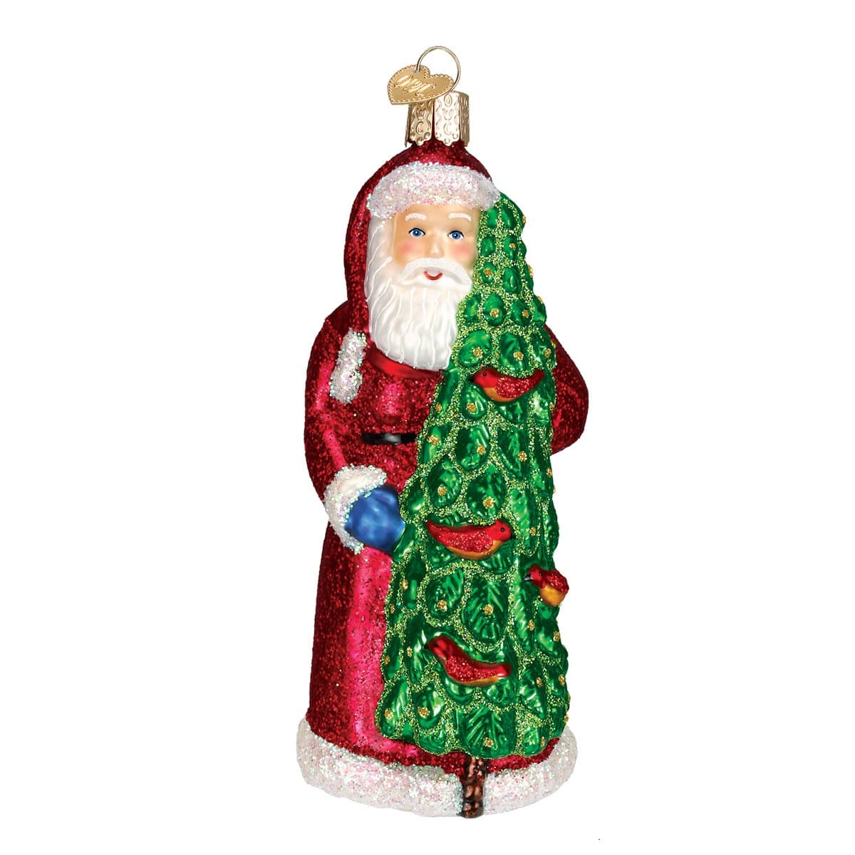 Old World Christmas 5.25 X 2.25 X 2 / 40196 Santa With Calling Birds