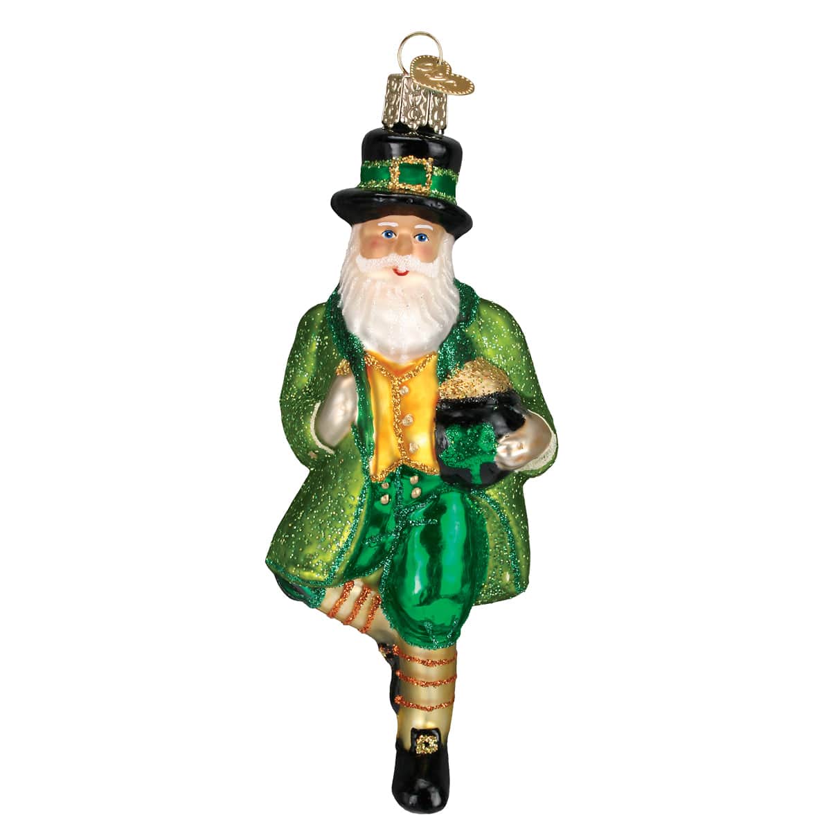 Old World Christmas 5.5 X 2.25 X 2.5 / 40201 Irish Santa Ornament