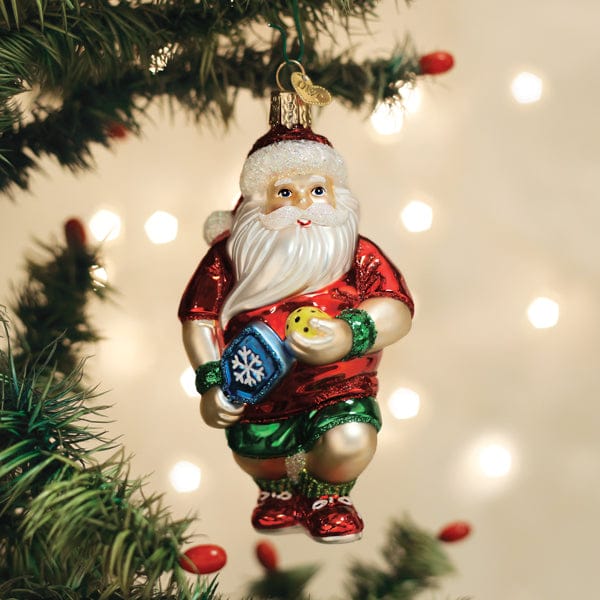 Old World Christmas 5 X 2.75 X 2.5 / 40339 Pickleball Santa Ornament