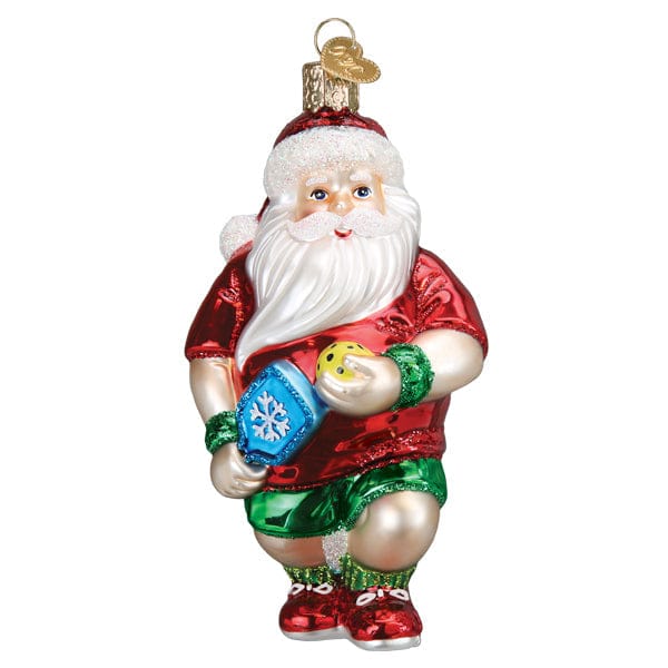 Old World Christmas 5 X 2.75 X 2.5 / 40339 Pickleball Santa Ornament