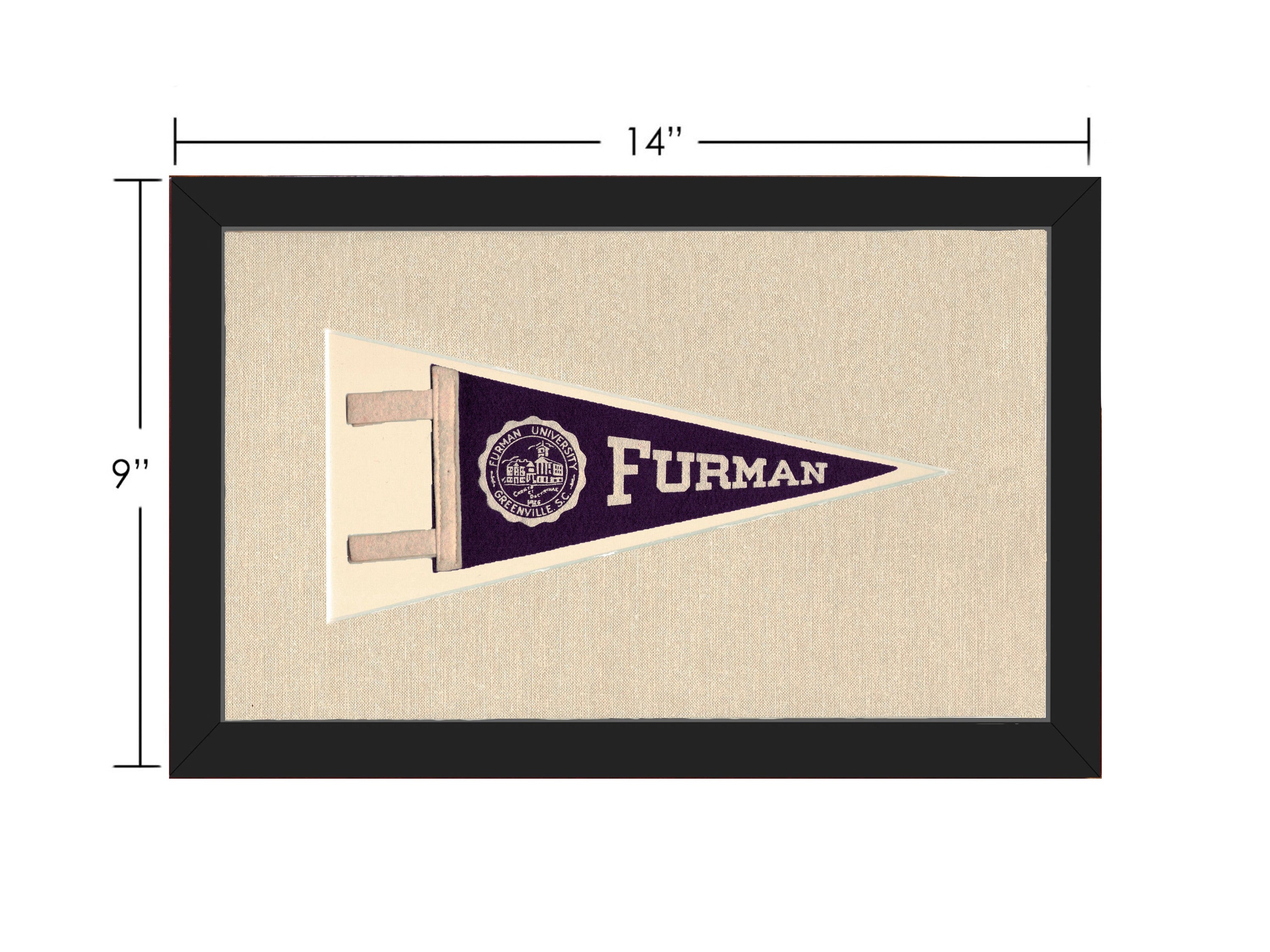 Vintage Furman University Pennant