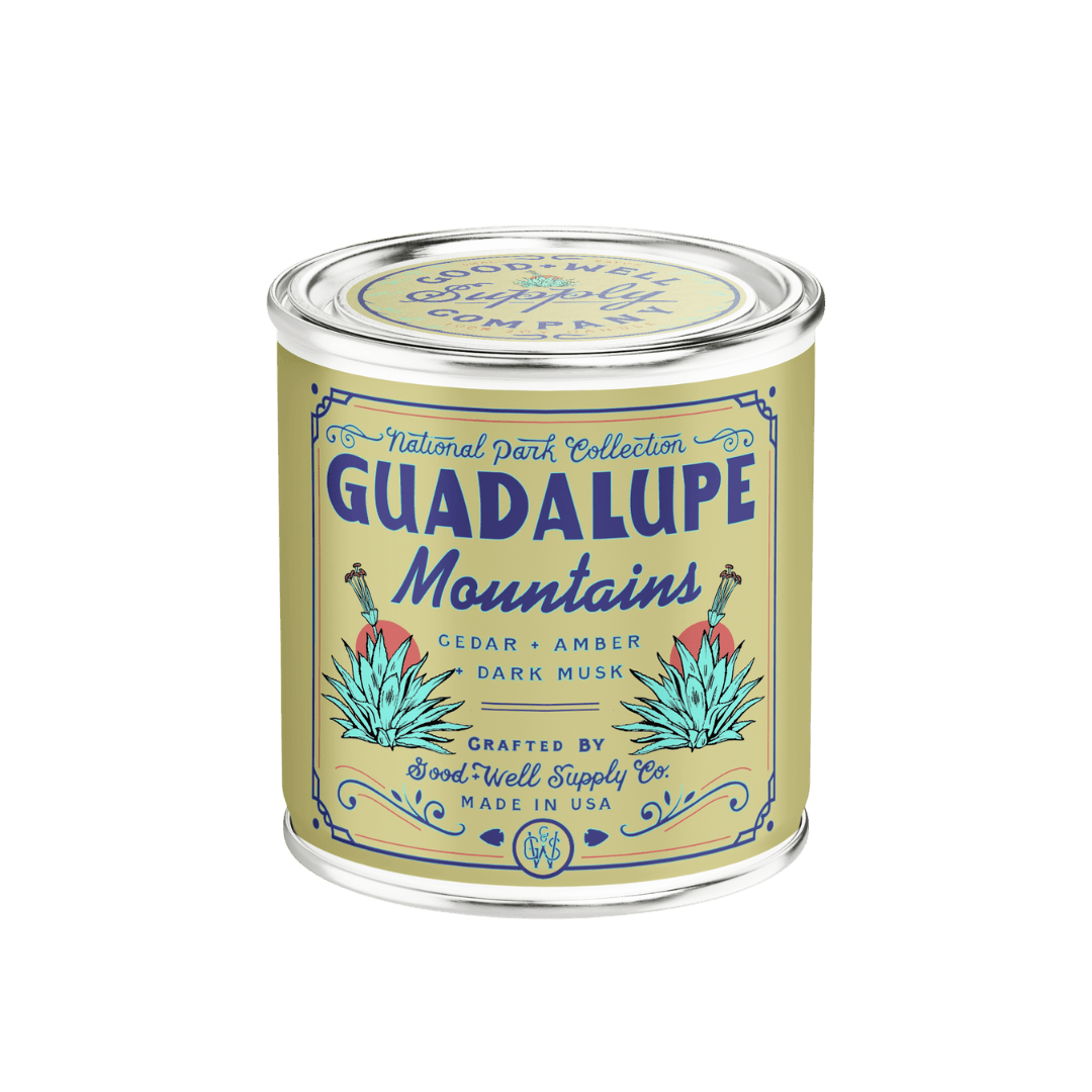 Good & Well Supply Co Candles Guadalupe Mountains National Park Candle