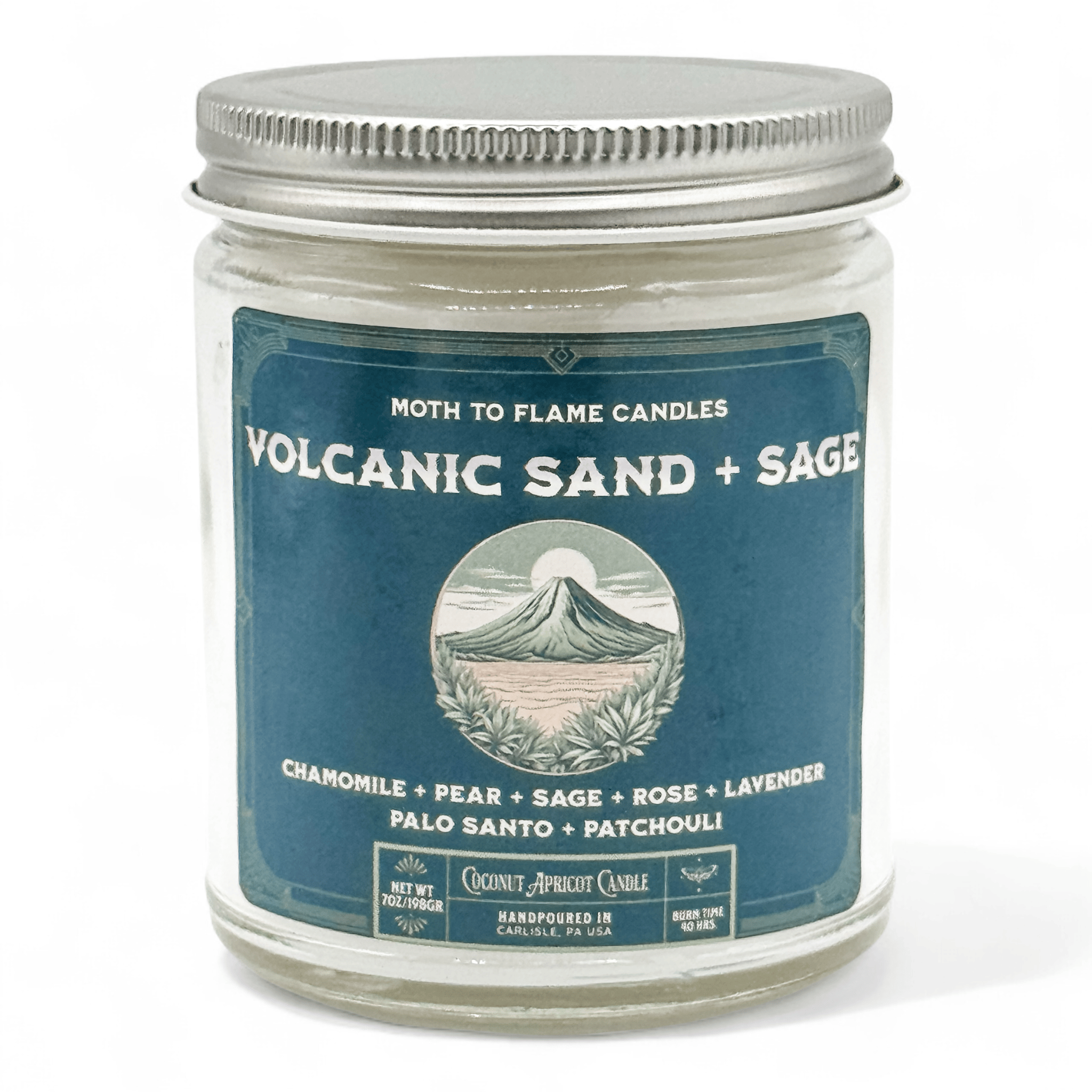 Moth to Flame Candles Candles Volcanic Sand + Sage - 7 oz candle