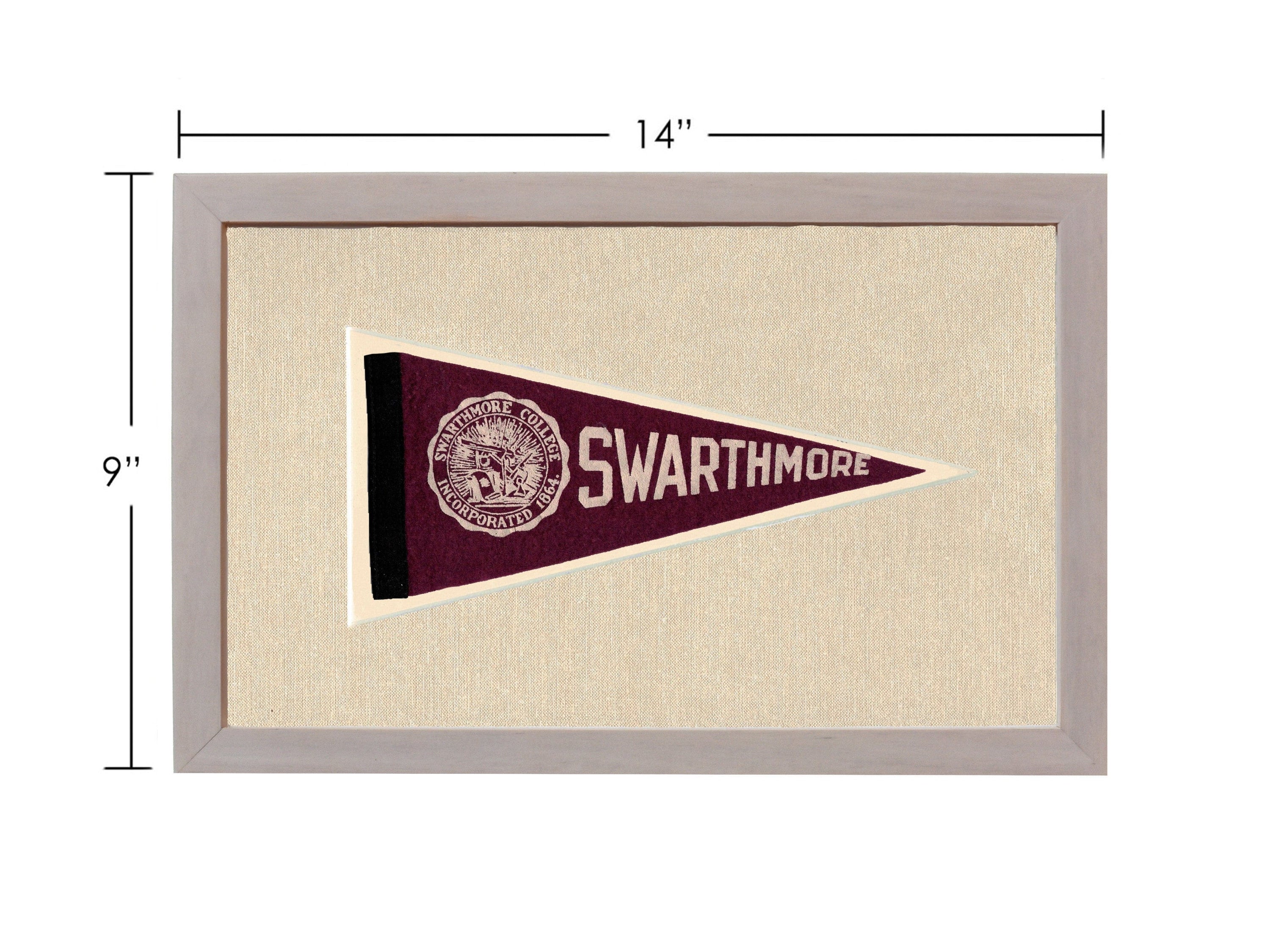 Americana Memories Vintage Pennants and Memorabilia Vintage Swarthmore College Pennant