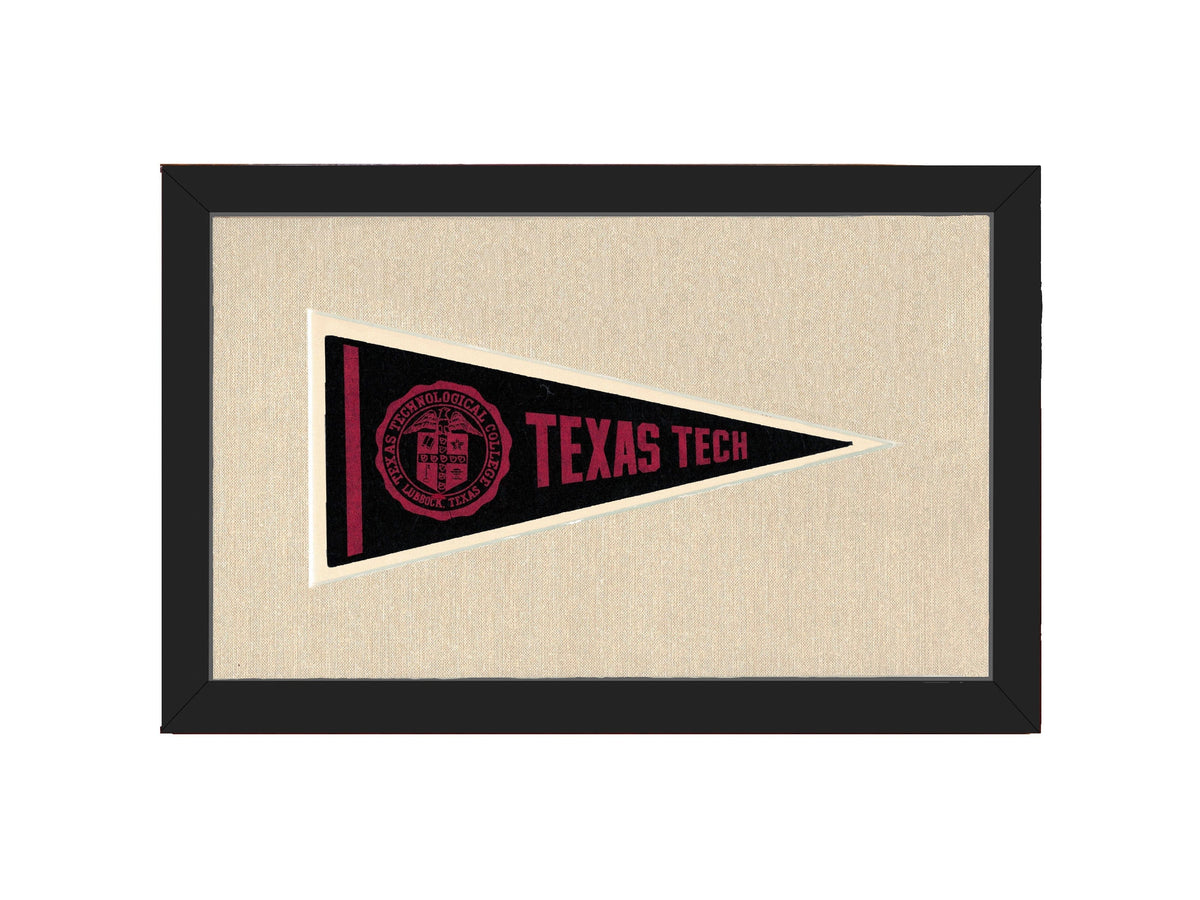 Americana Memories Vintage Pennants and Memorabilia Vintage Texas Tech Pennant