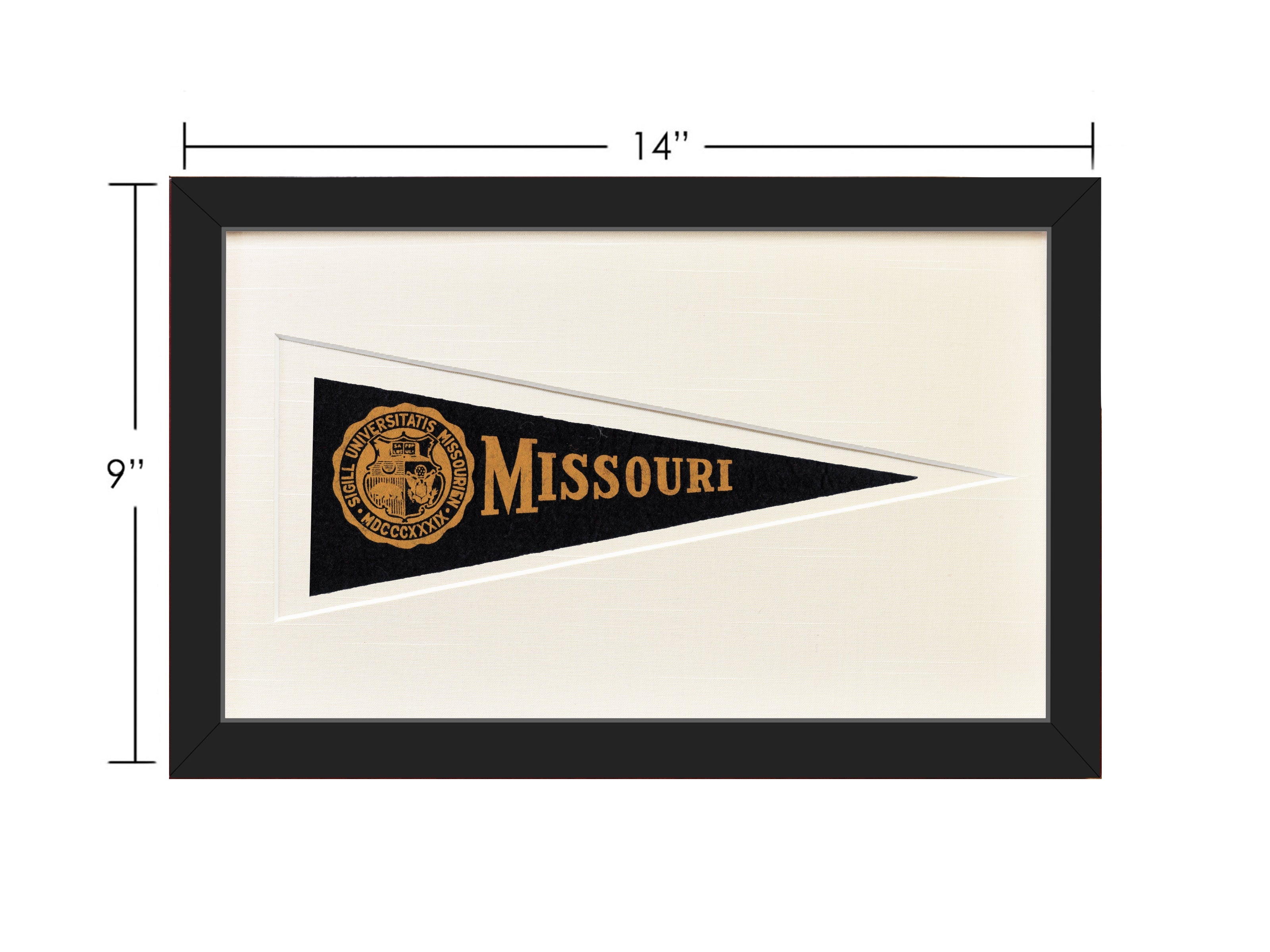 Vintage University of Missouri Hormel Pennant