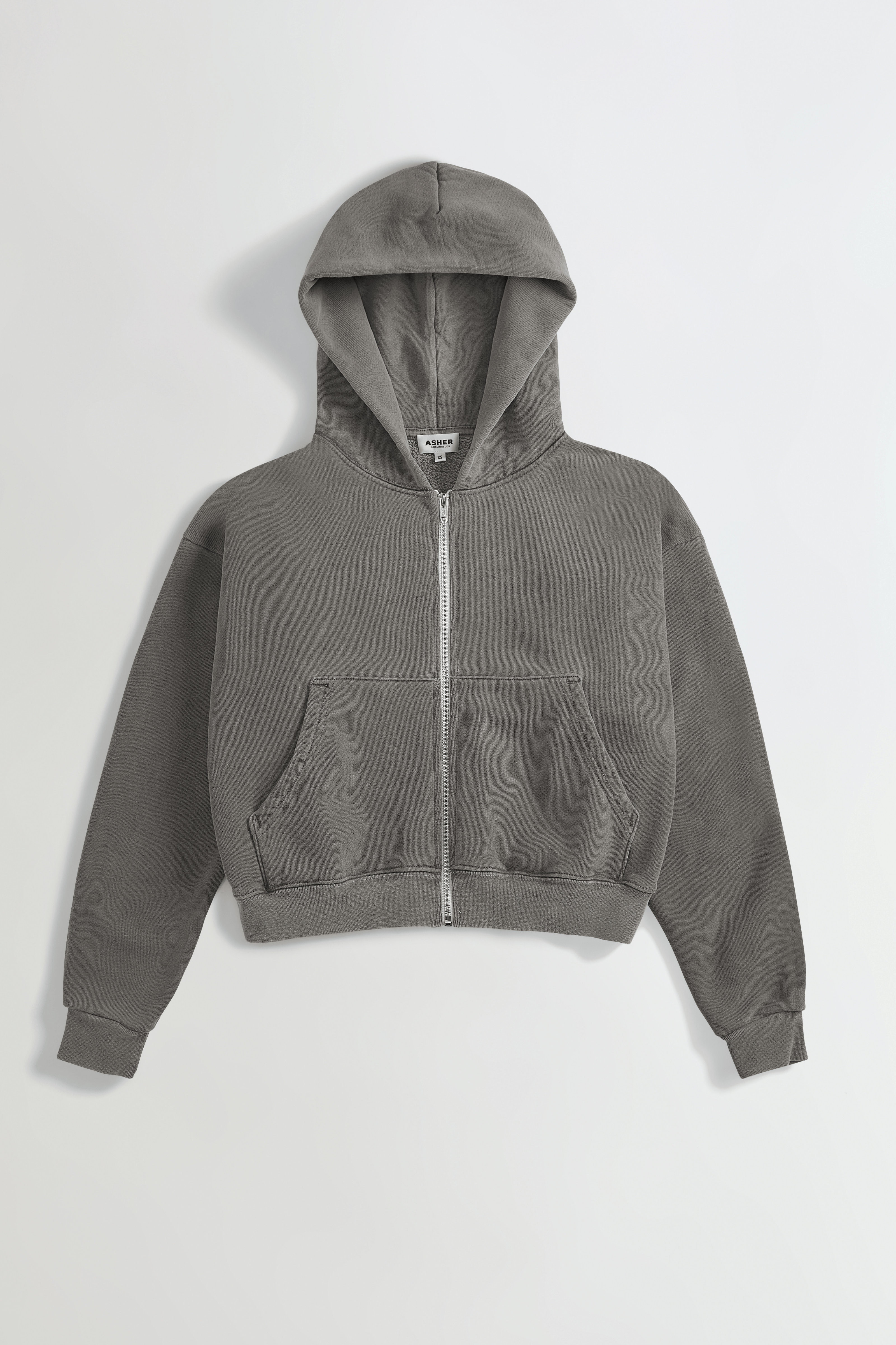 Rosie Cropped Zip-Up Hoodie - My American Goods