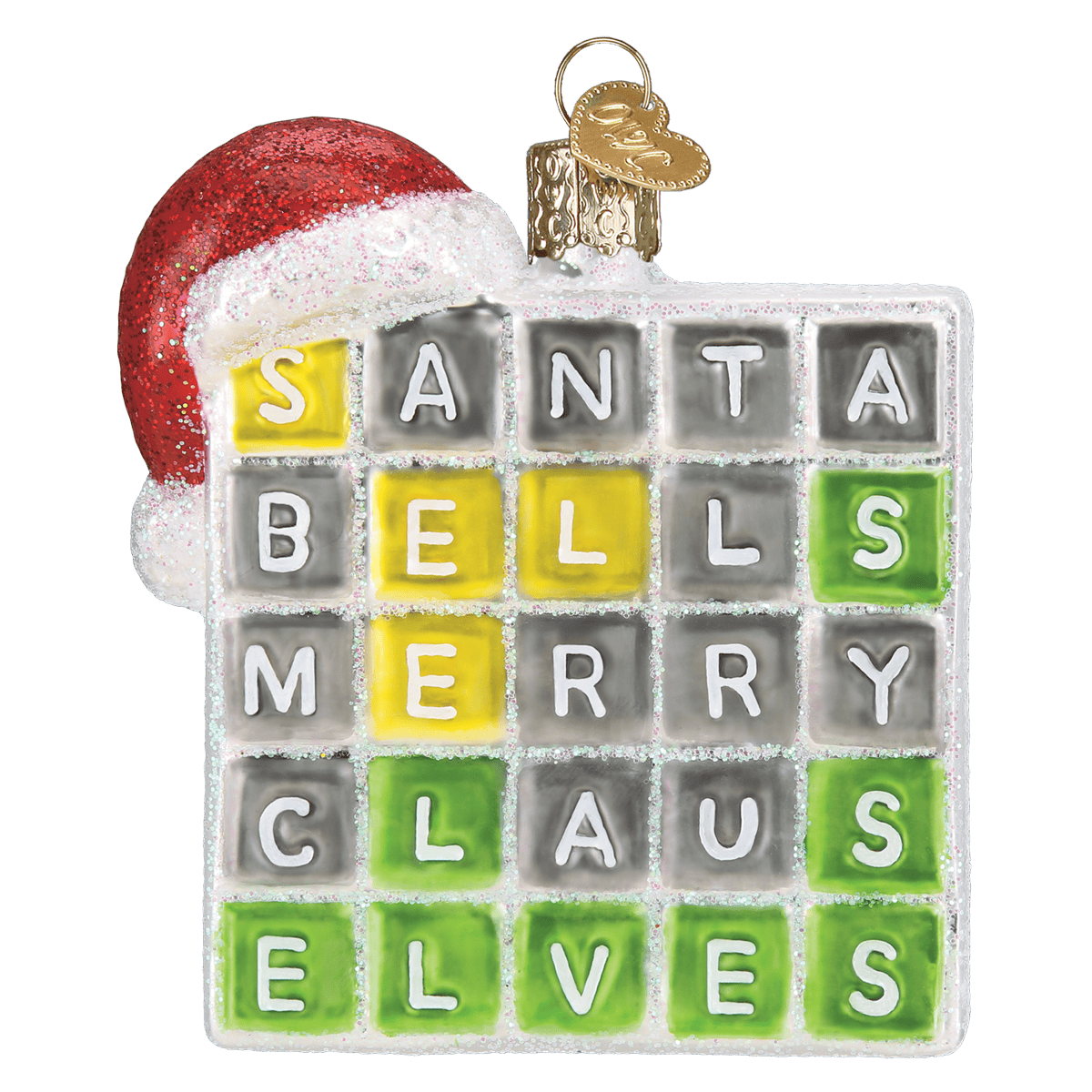 Old World Christmas 3.25 X 3.75 X 1.25 / 44196 Merry Words Ornament
