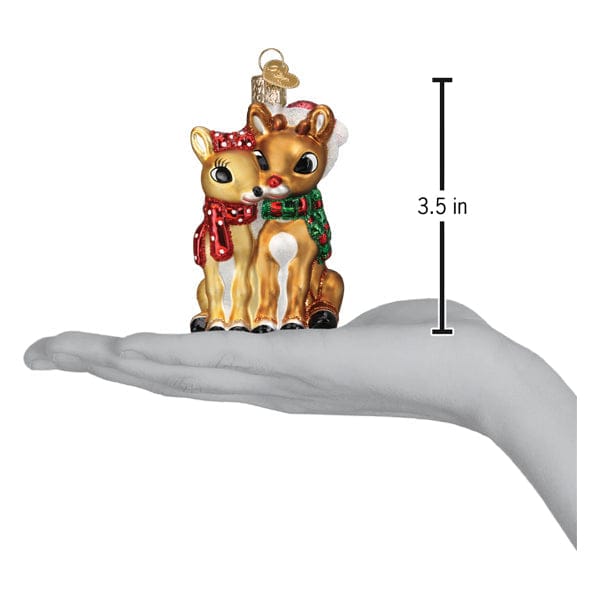 Old World Christmas 3.5 X 2.25 X 2 / 44204 Rudolph® And Clarice™ Ornament
