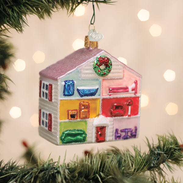 Old World Christmas 3.5 X 3.1 X 1.75 / 44243 Lovely Doll House Ornament