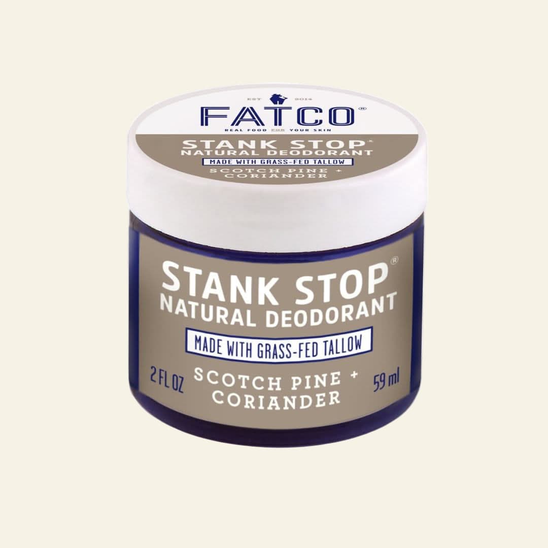 FATCO Skincare Products Stank Stop Cream Deodorant, Scotch Pine+Coriander, 2 Oz