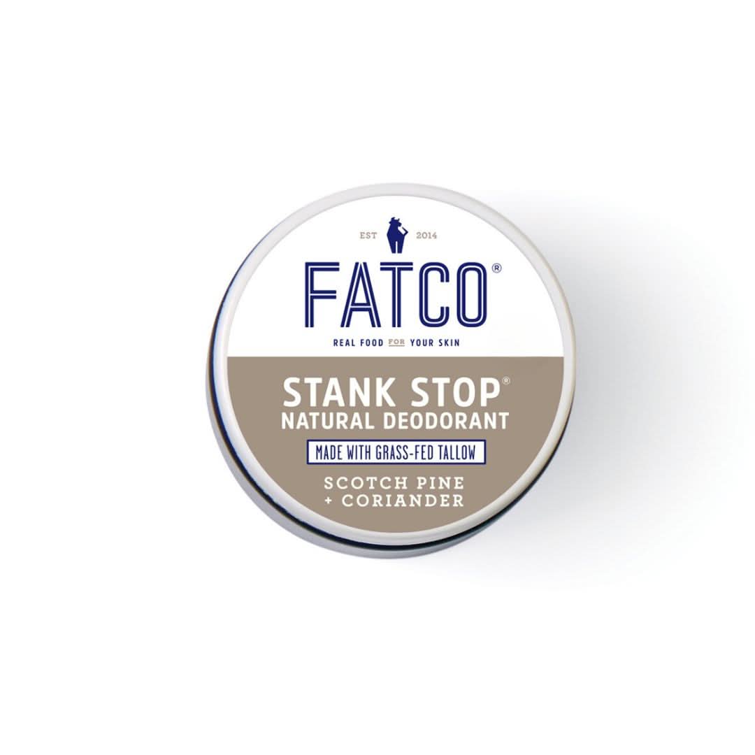 FATCO Skincare Products Stank Stop Cream Deodorant, Scotch Pine+Coriander, 2 Oz