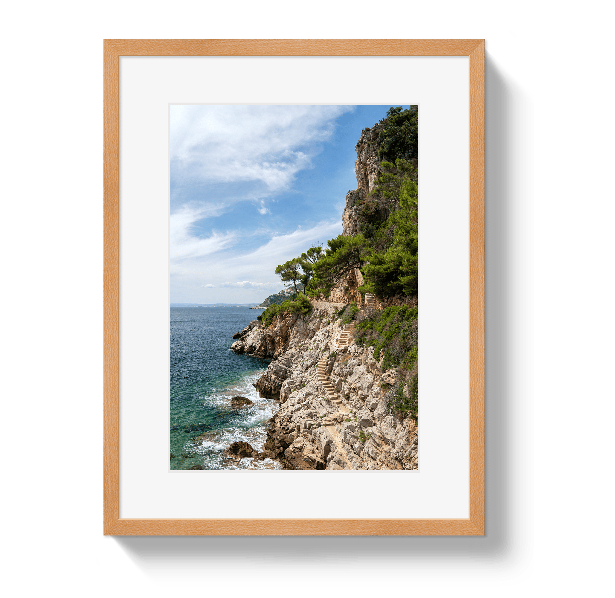 Johnny Vacay Oak / 11x14 / Matte Mediterranean Staircase