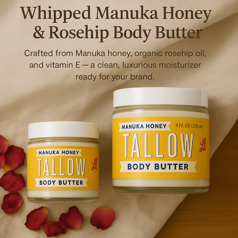 Lady May Tallow Body Cream/Lotion Manuka Honey & Rosehip Tallow Body Butter