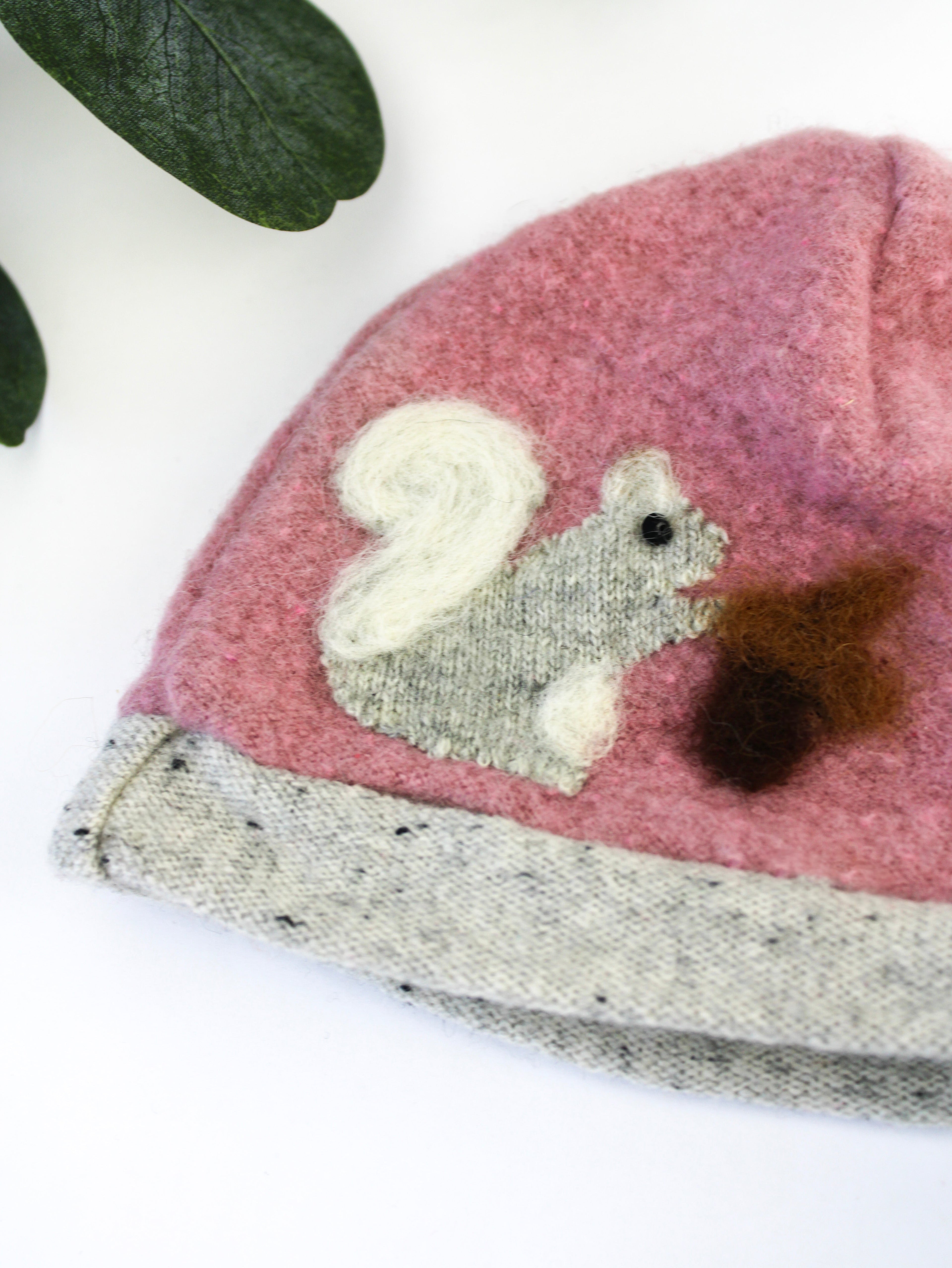 Squirrel Cashmere Hat - Newborn - My American Goods