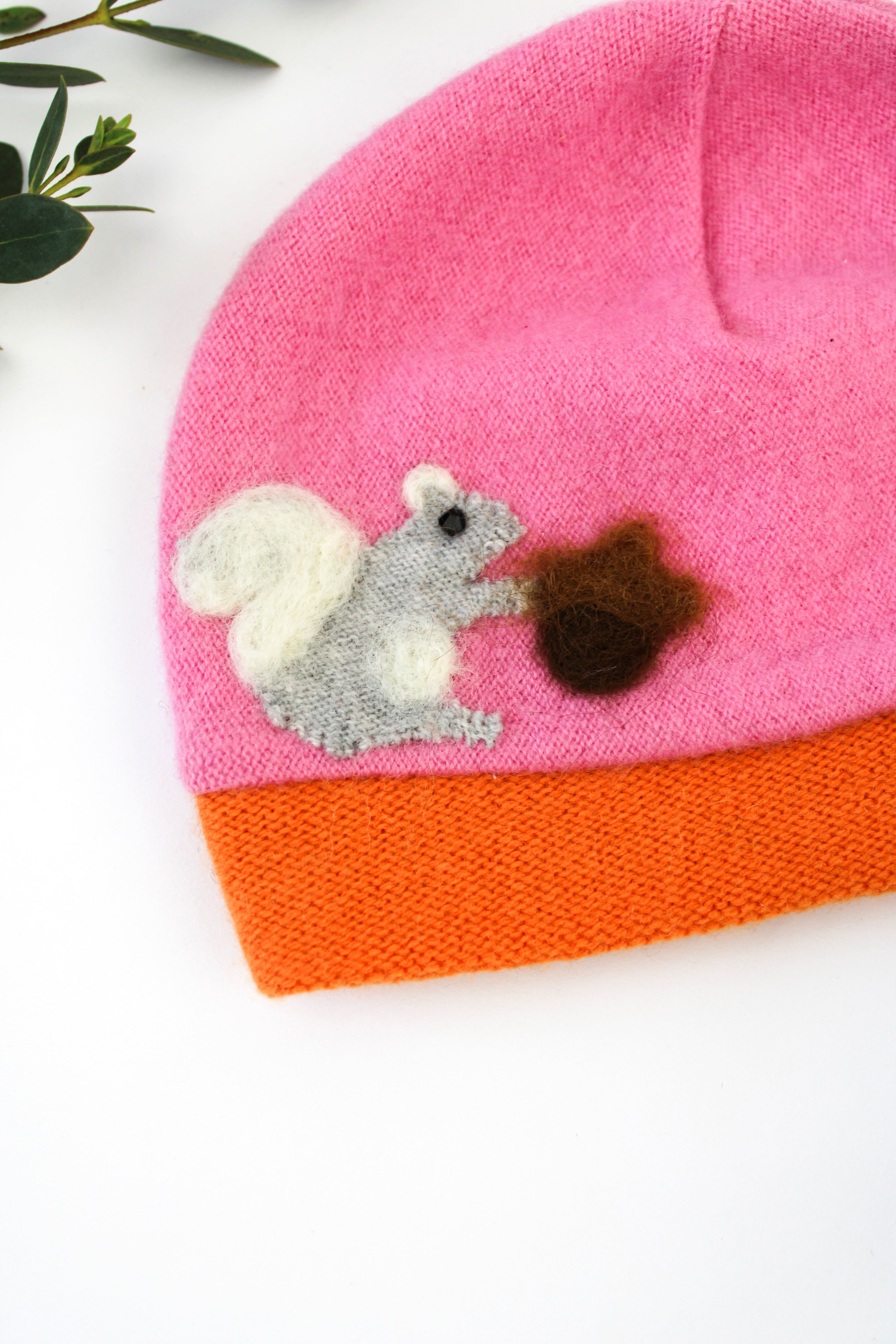 Squirrel Cashmere Hat - Baby - My American Goods