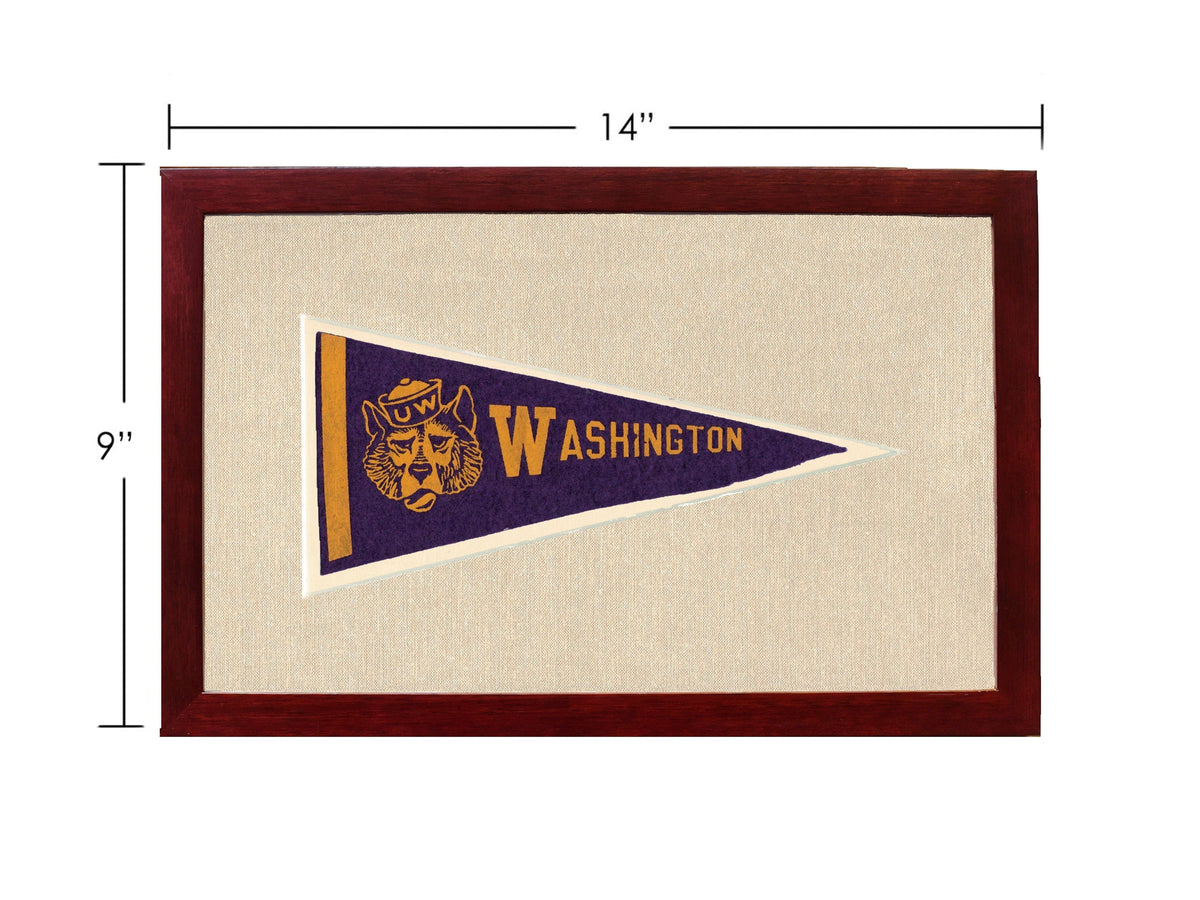 Americana Memories Vintage Pennants and Memorabilia Vintage University of Washington Pennant