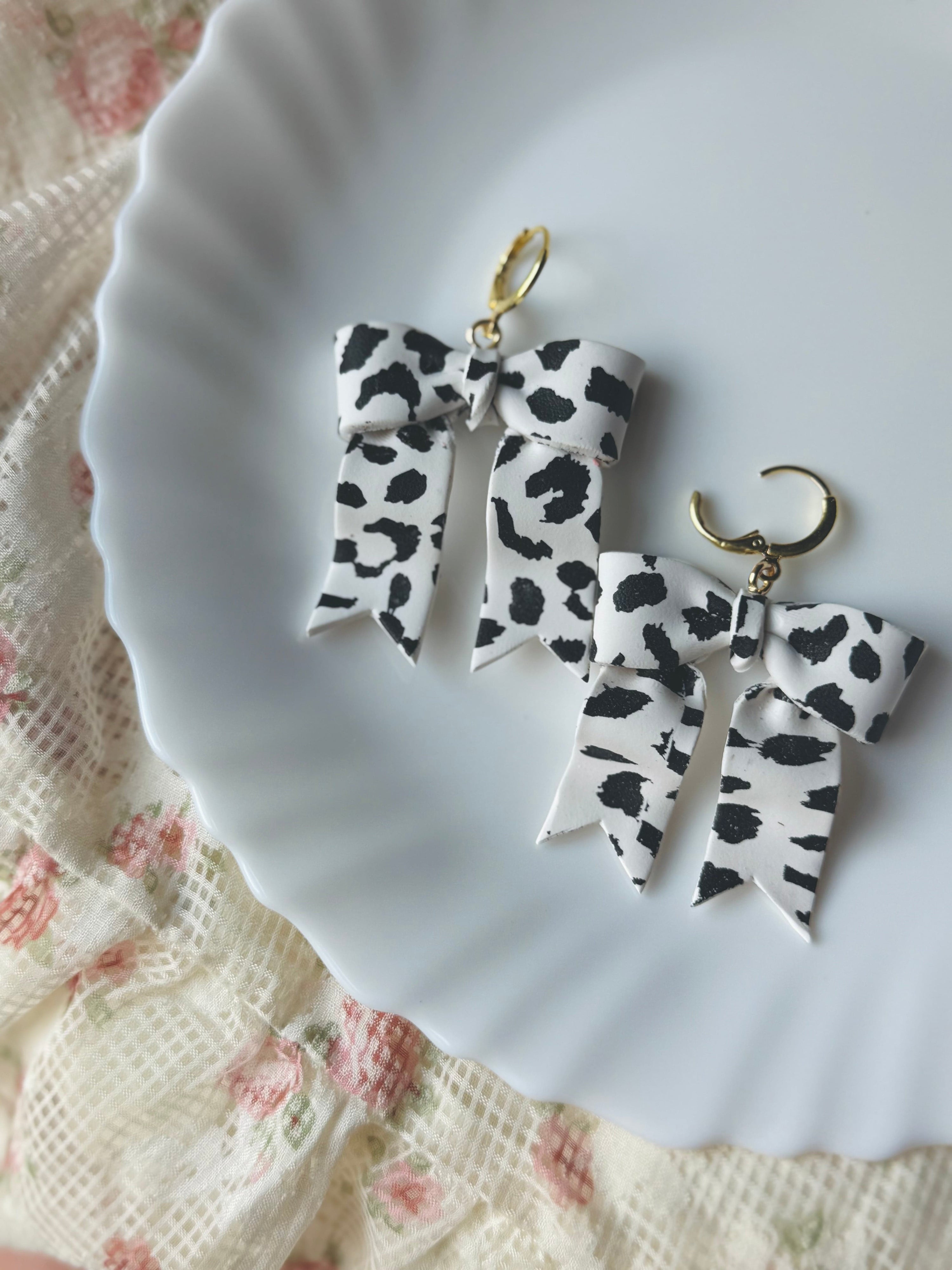 Shop Something Earthy Cow Print Bows