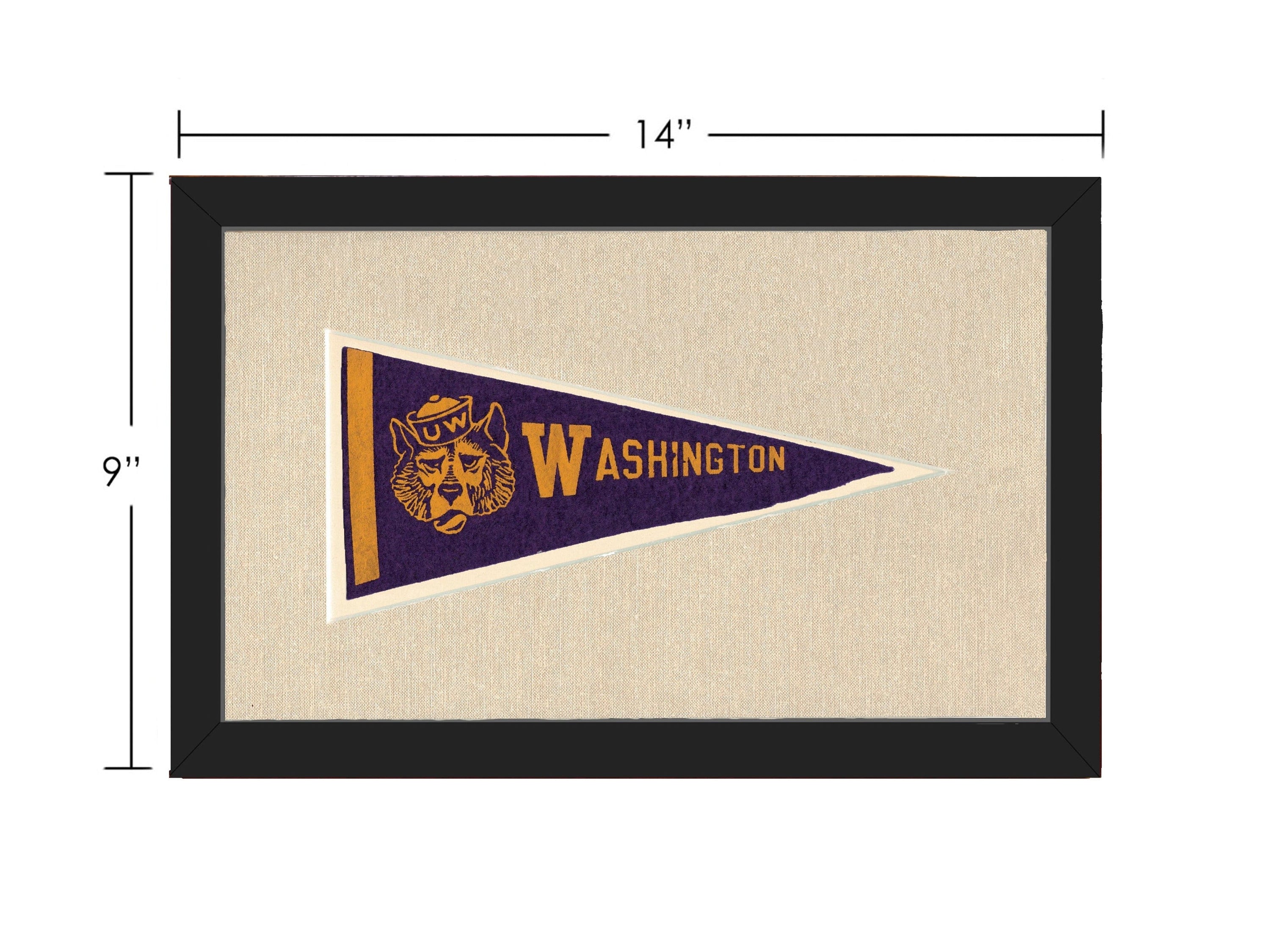 Americana Memories Vintage Pennants and Memorabilia Vintage University of Washington Pennant