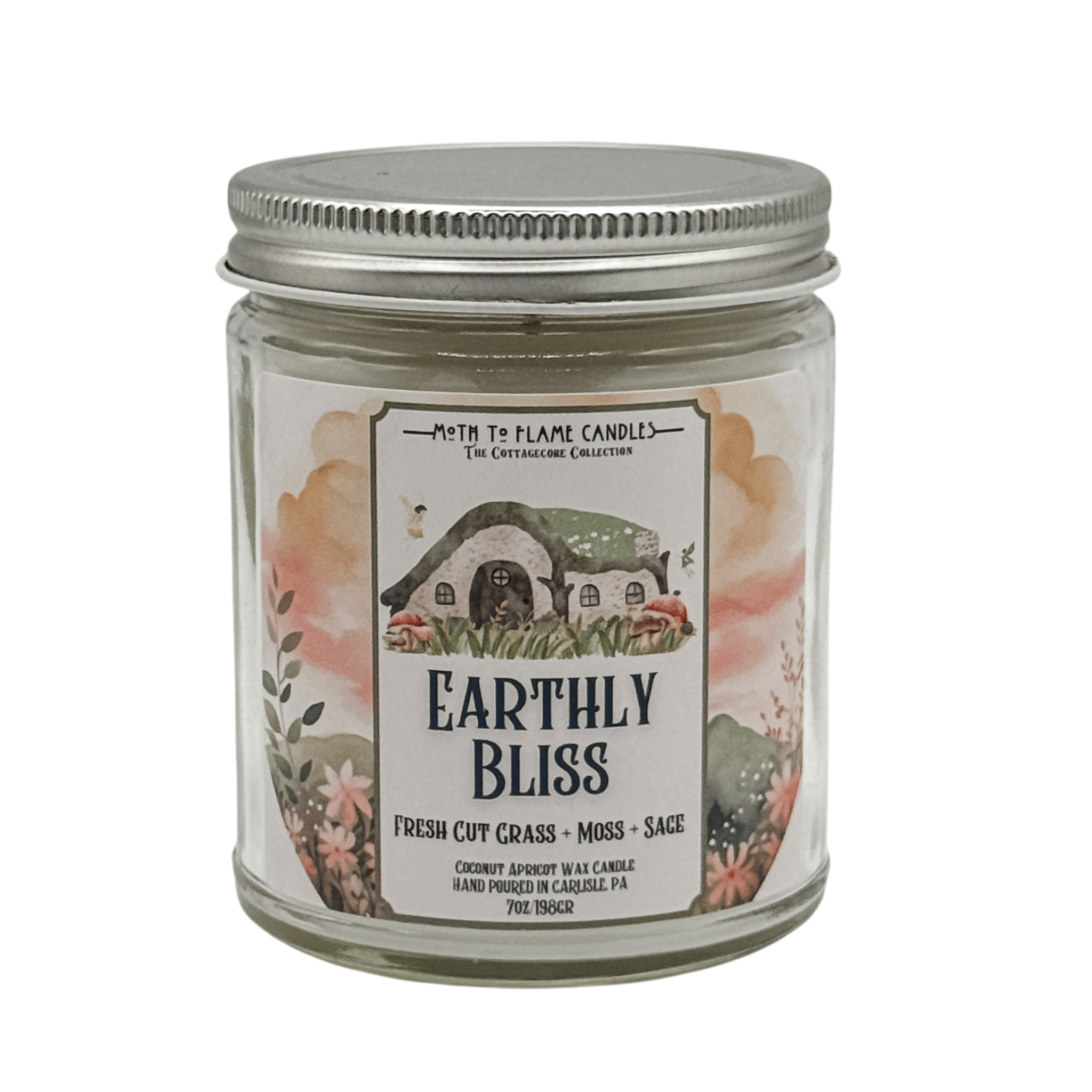 Moth to Flame Candles Container Earthly Bliss – 7 oz Candle