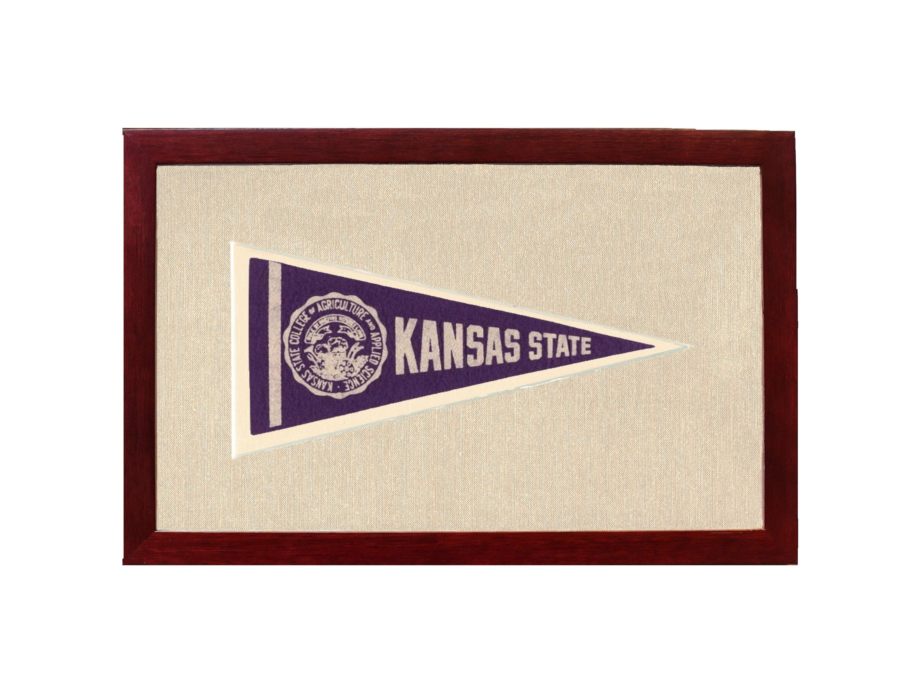 Americana Memories Vintage Pennants and Memorabilia Vintage Kansas State University Pennant