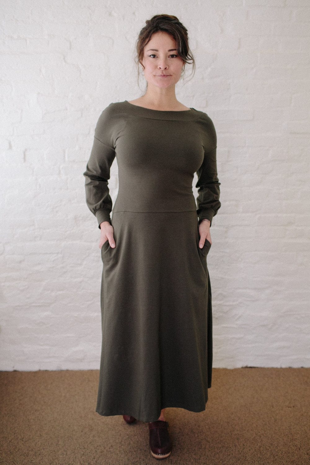 Field Day Dress Simone Dress in Olive Knit