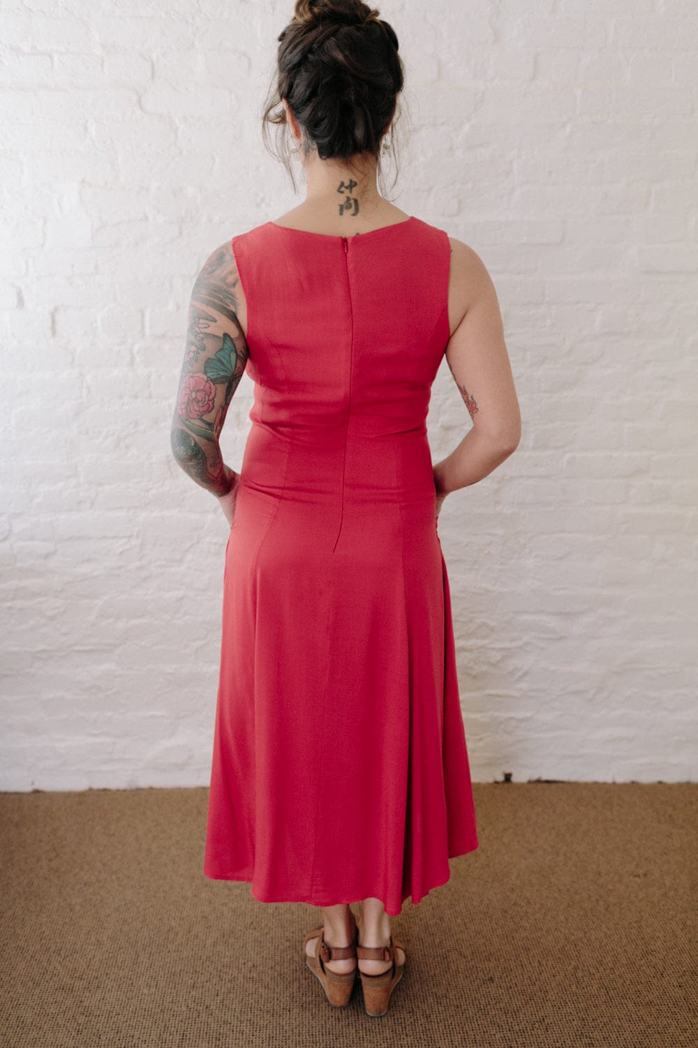 Field Day Dress Lori Dress in Coral Challis