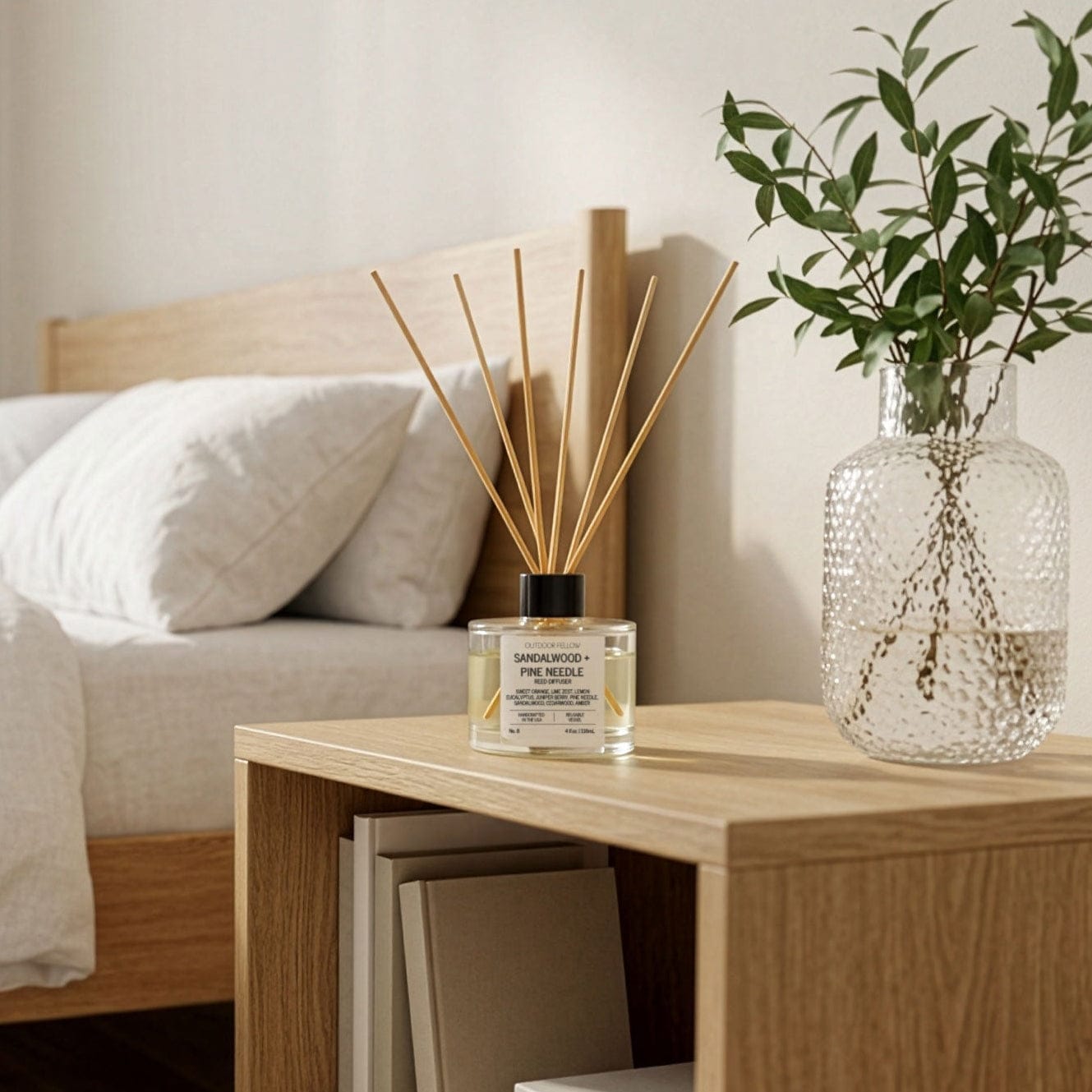 Outdoor Fellow Reed Diffuser Sandalwood and Pine Needle Reed Diffuser
