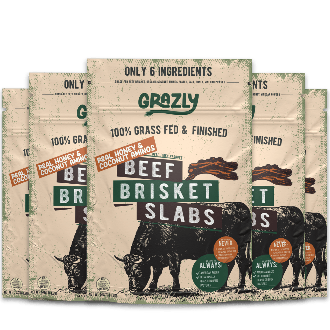 Grazly 5 pack Raw Honey & Coconut Aminos Brisket Slabs