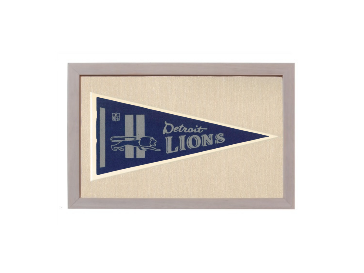Vintage Detroit Lions NFL Pennant