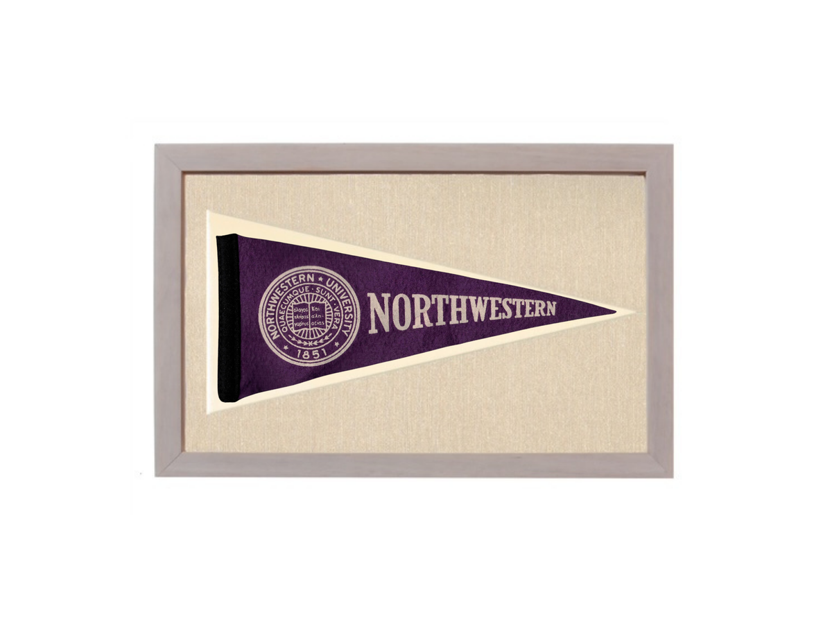 Vintage Northwestern University Pennant