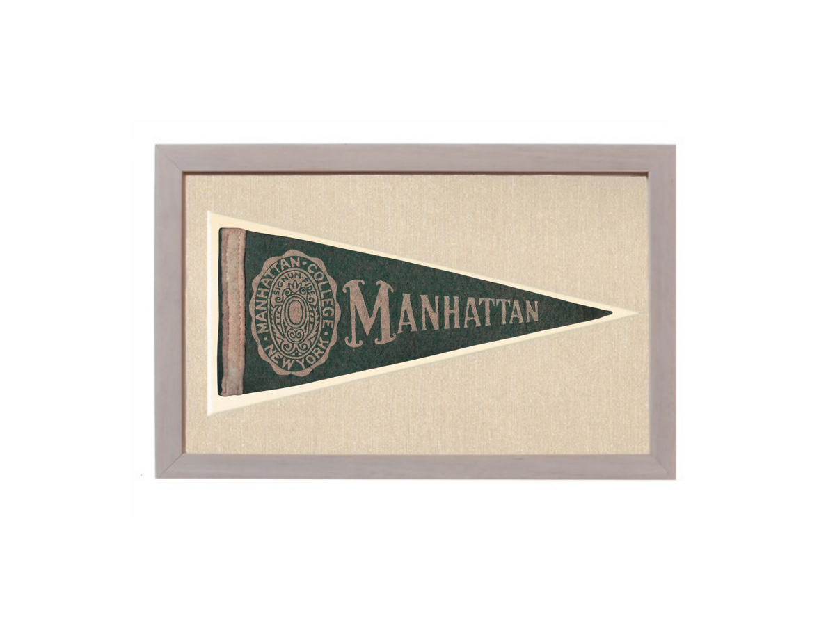 Vintage Manhattan College Pennant
