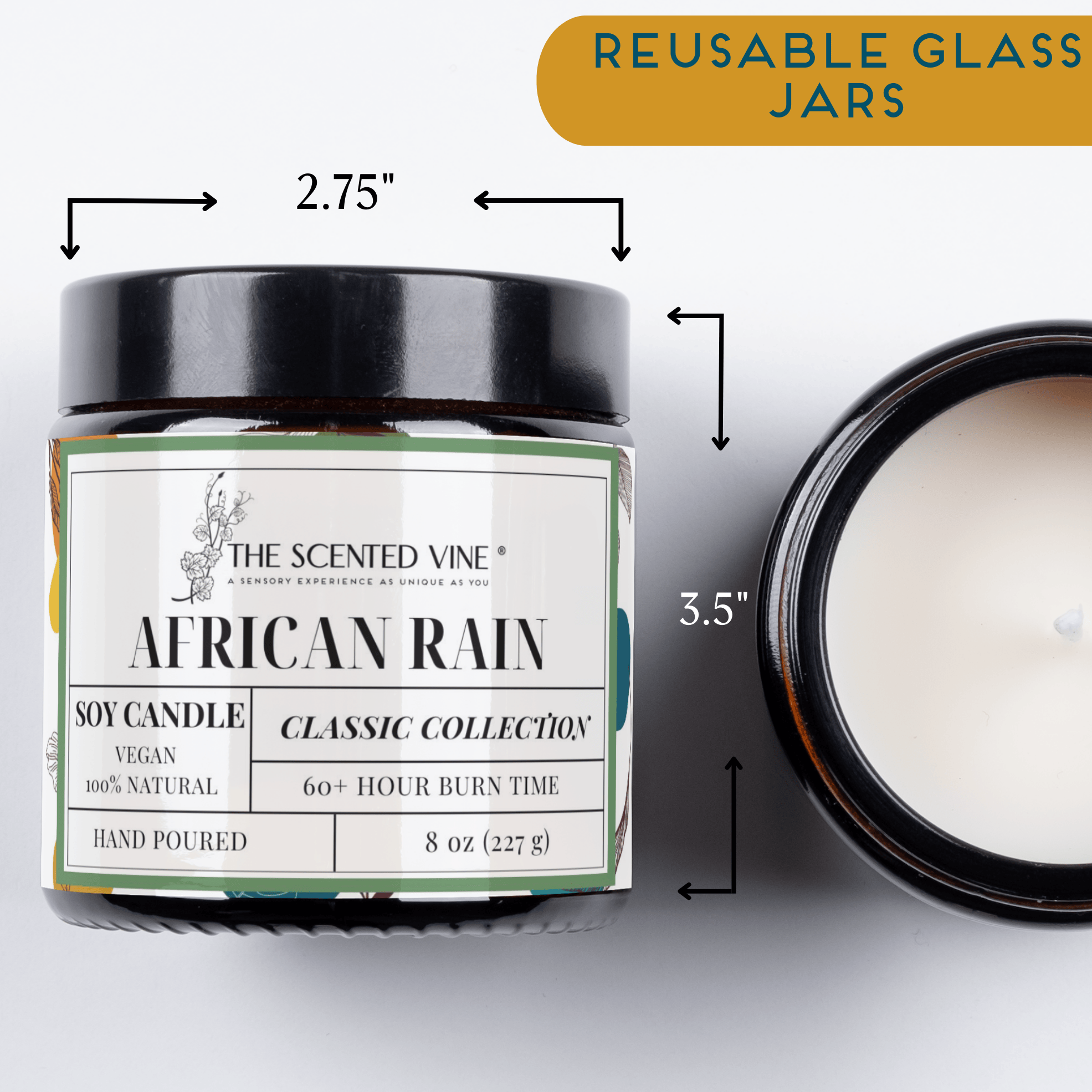 African Rain Soy Candle - My American Goods