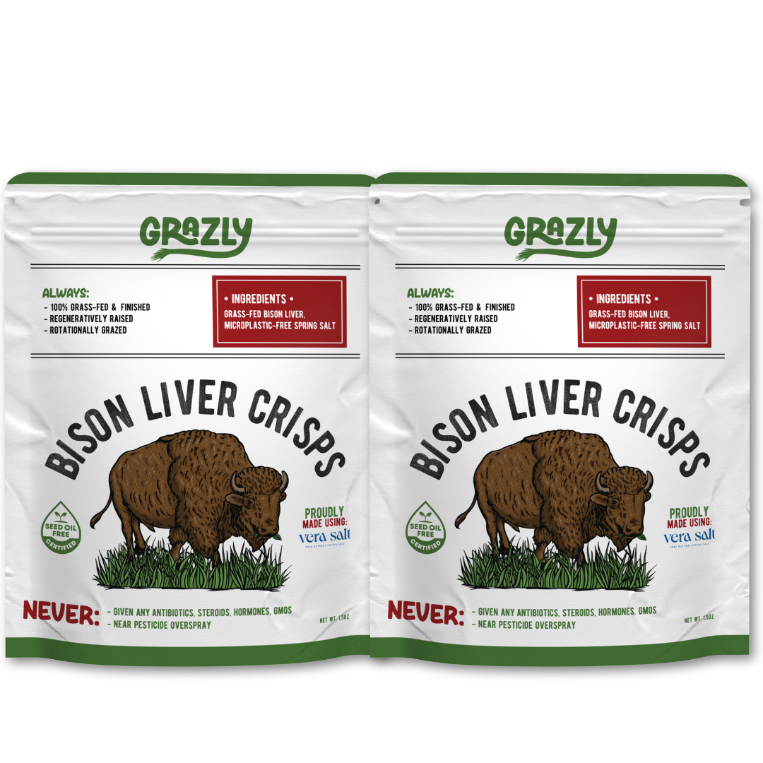 Bison Liver Crisps - 100% Grass-Fed/Finished - My American Goods