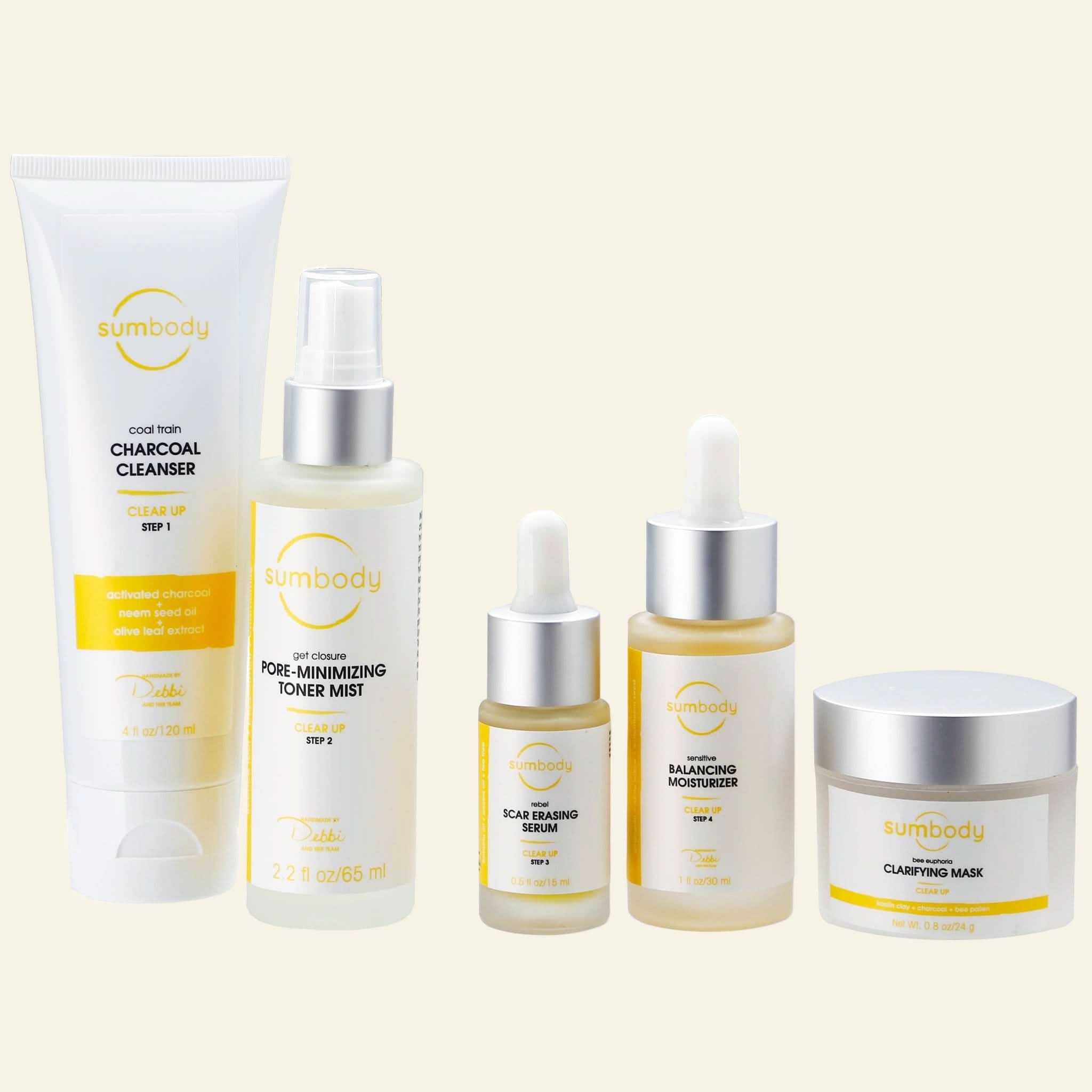 Set of skincare products from the brand &